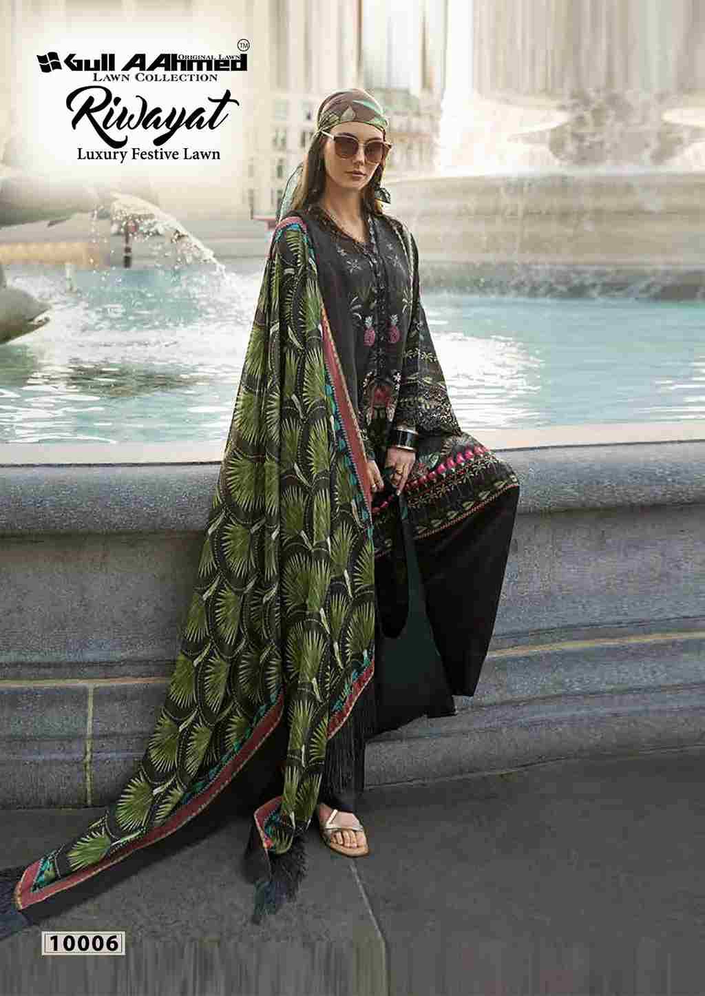Riwayat Vol-10 By Gull Aahmed 10001 To 10006 Series Beautiful Festive Suits Stylish Fancy Colorful Casual Wear & Ethnic Wear Pure Lawn Embroidered Dresses At Wholesale Price