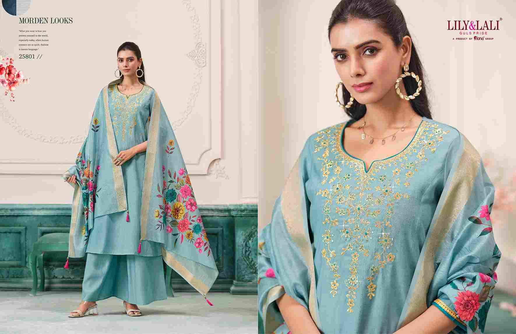Nargis By Lily And Lali 25801 To 25806 Series Beautiful Festive Suits Colorful Stylish Fancy Casual Wear & Ethnic Wear Roman Cotton Dresses At Wholesale Price