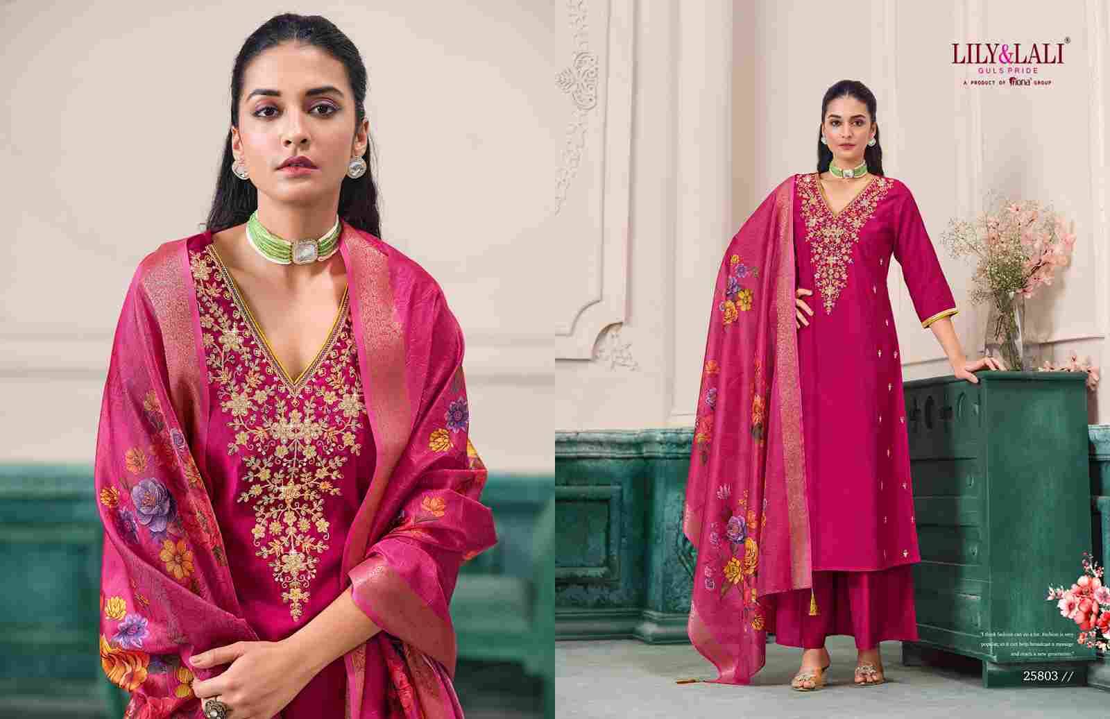 Nargis By Lily And Lali 25801 To 25806 Series Beautiful Festive Suits Colorful Stylish Fancy Casual Wear & Ethnic Wear Roman Cotton Dresses At Wholesale Price