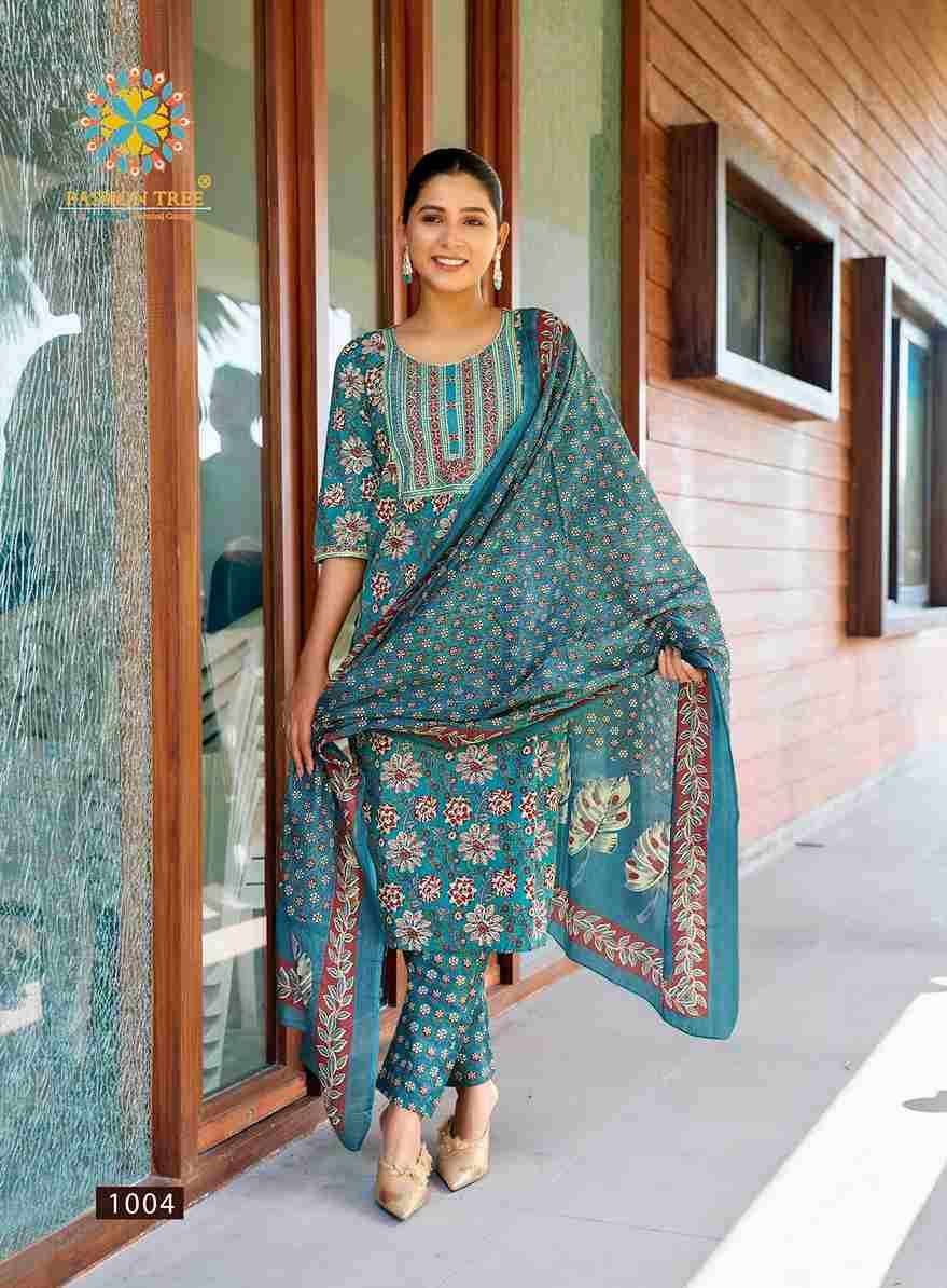 Priyanshi Vol-1 By Passion Tree 1001 To 1008 Series Beautiful Stylish Festive Suits Fancy Colorful Casual Wear & Ethnic Wear & Ready To Wear Cotton Dresses At Wholesale Price
