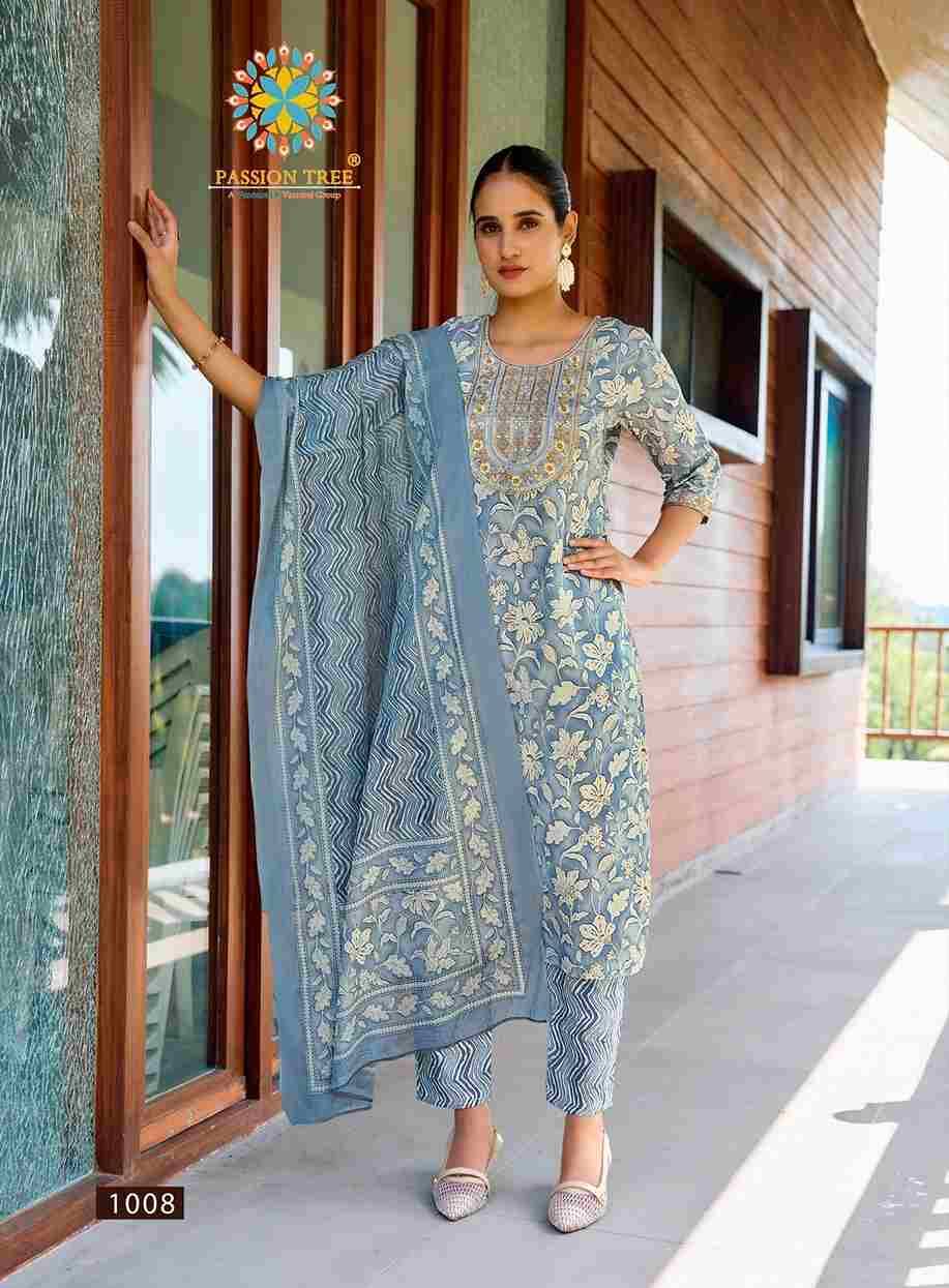 Priyanshi Vol-1 By Passion Tree 1001 To 1008 Series Beautiful Stylish Festive Suits Fancy Colorful Casual Wear & Ethnic Wear & Ready To Wear Cotton Dresses At Wholesale Price