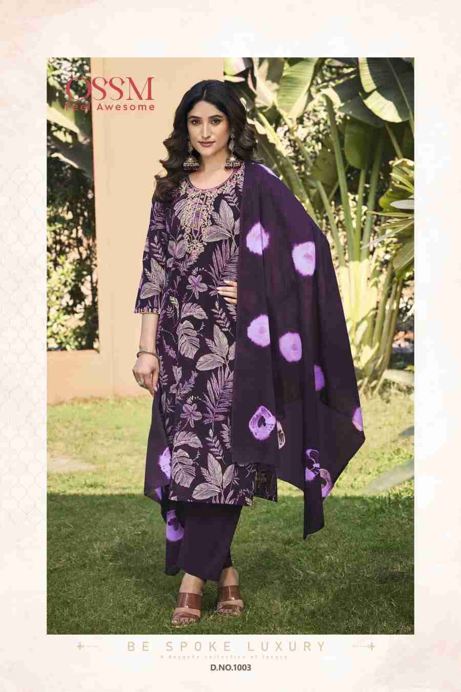 Sunshine By Ossm 1001 To 1006 Series Beautiful Stylish Festive Suits Fancy Colorful Casual Wear & Ethnic Wear & Ready To Wear Cotton Flex Dresses At Wholesale Price