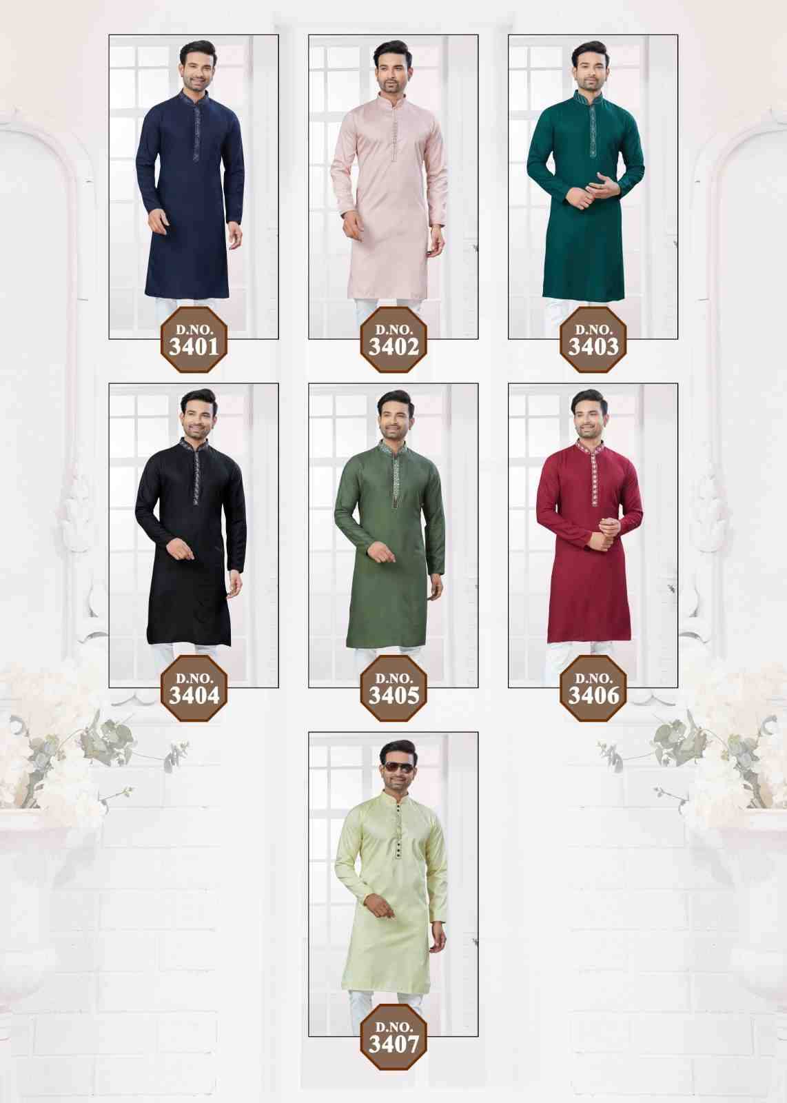 Wedding Collection Vol-34 By Outluk 34001 To 34007 Series Beautiful Colorful Stylish Fancy Casual Wear & Ethnic Wear & Ready To Wear Pure Cotton Kurtas With Pant At Wholesale Price