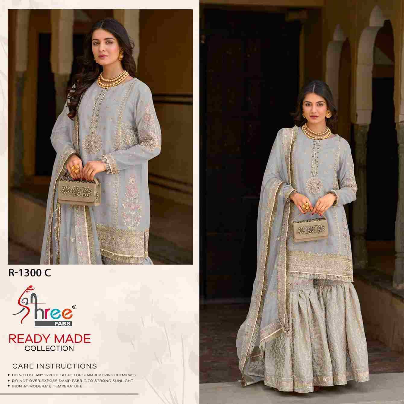 Shree Fabs Hit Design R-1300 Colours By Shree Fabs R-1300-A To R-1300-D Series Wholesale Designer Pakistani Suits Collection Beautiful Stylish Fancy Colorful Party Wear & Occasional Wear Chiffon Dresses At Wholesale Price