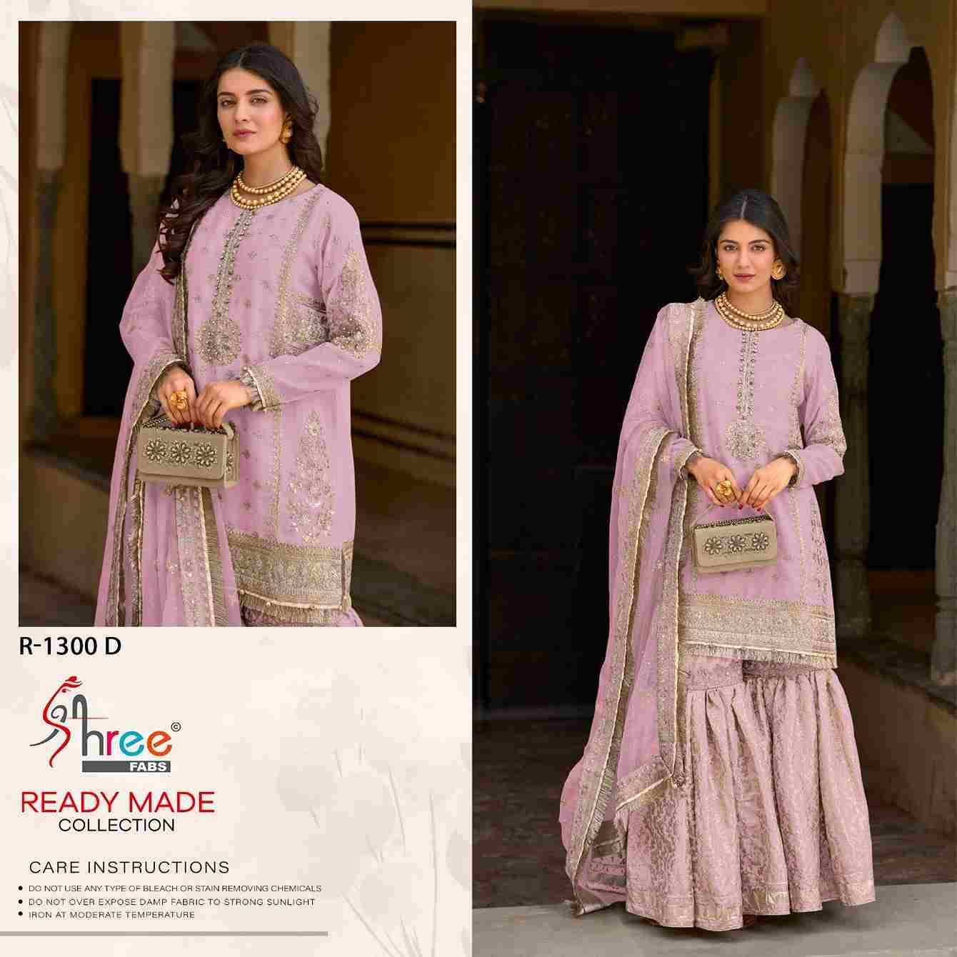Shree Fabs Hit Design R-1300 Colours By Shree Fabs R-1300-A To R-1300-D Series Wholesale Designer Pakistani Suits Collection Beautiful Stylish Fancy Colorful Party Wear & Occasional Wear Chiffon Dresses At Wholesale Price