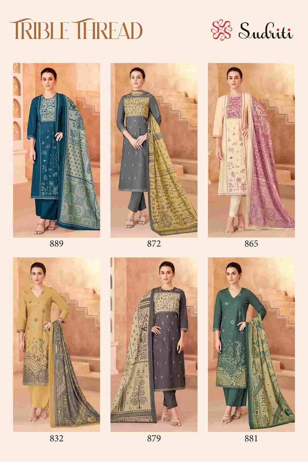 Trible Thread By Sudriti Beautiful Stylish Festive Suits Fancy Colorful Casual Wear & Ethnic Wear & Ready To Wear Cotton Lawn Digital Print Dresses At Wholesale Price
