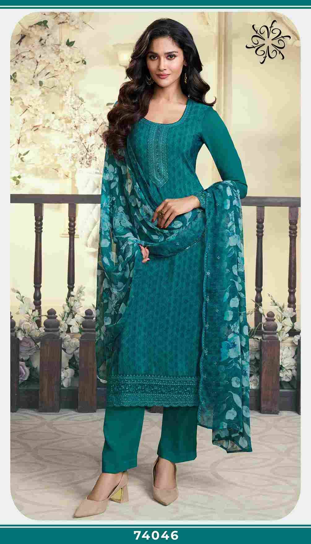 Royal Crepe Vol-47 By Vinay Fashion 74041 To 74048 Series Designer Festive Suits Collection Beautiful Stylish Fancy Colorful Party Wear & Occasional Wear Royal Crepe Dresses At Wholesale Price