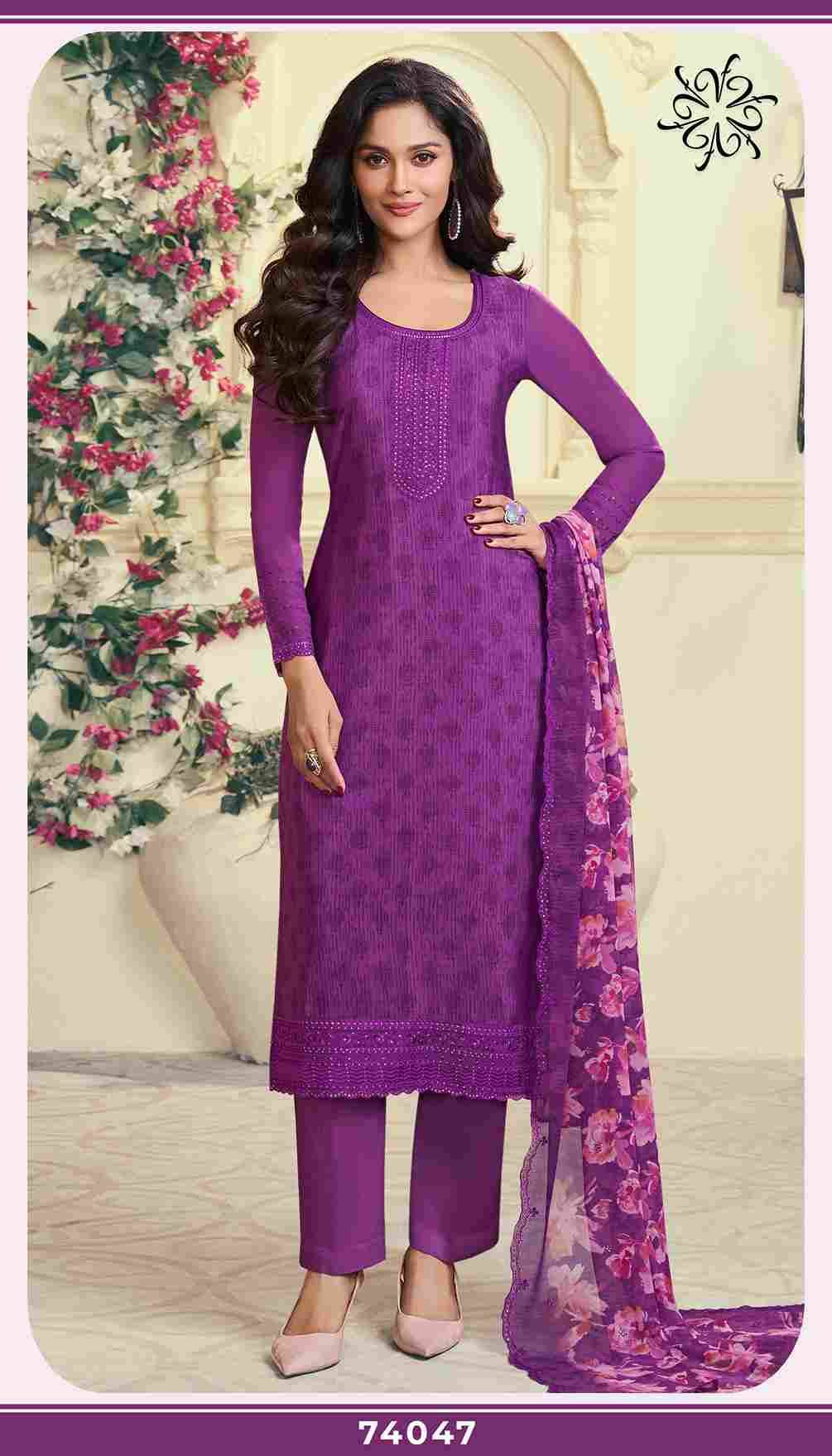 Royal Crepe Vol-47 By Vinay Fashion 74041 To 74048 Series Designer Festive Suits Collection Beautiful Stylish Fancy Colorful Party Wear & Occasional Wear Royal Crepe Dresses At Wholesale Price