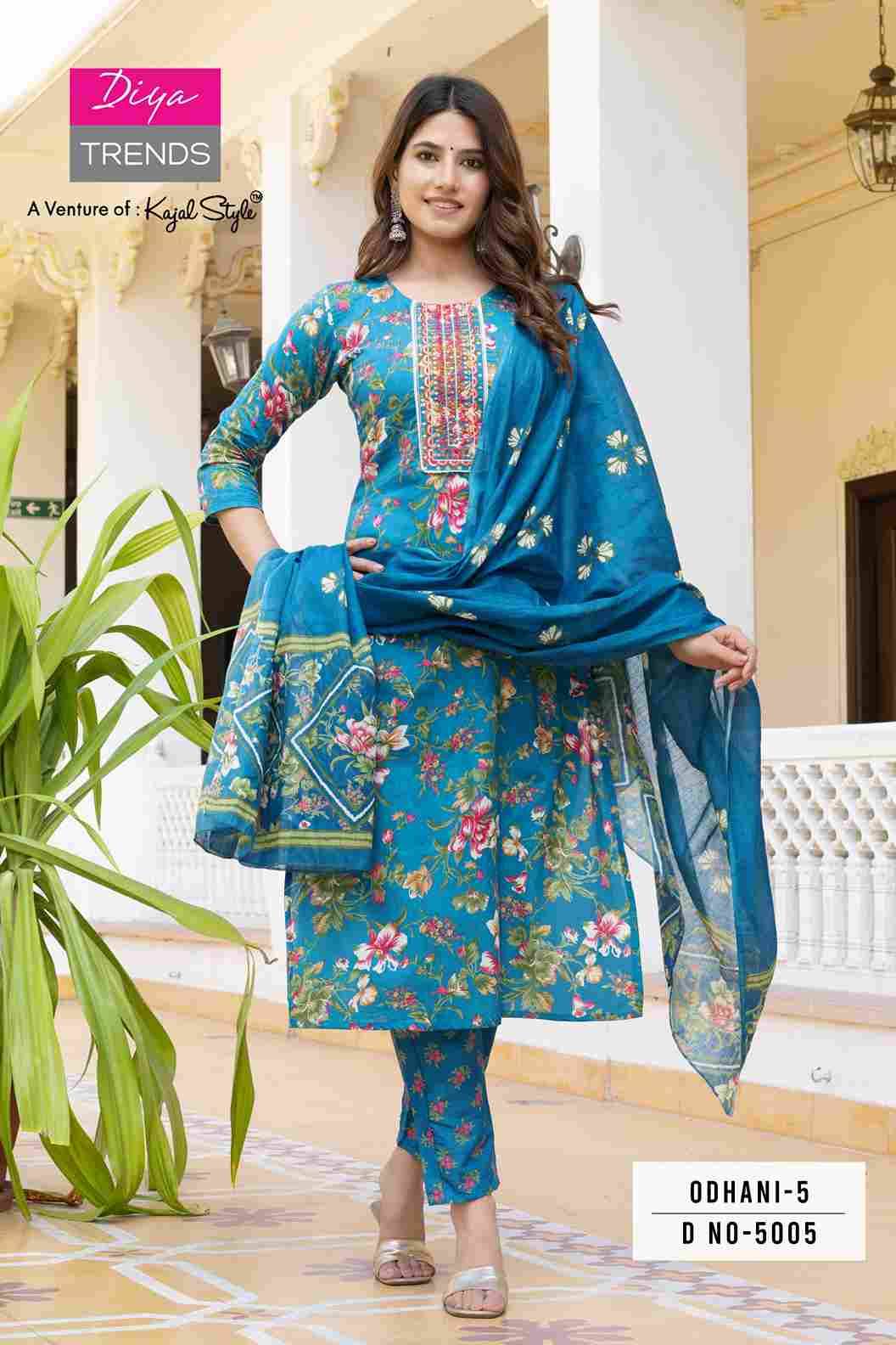 Odhani Vol-5 By Diya Trends 5001 To 5016 Series Beautiful Suits Colorful Stylish Fancy Casual Wear & Ethnic Wear Cotton Print Dresses At Wholesale Price