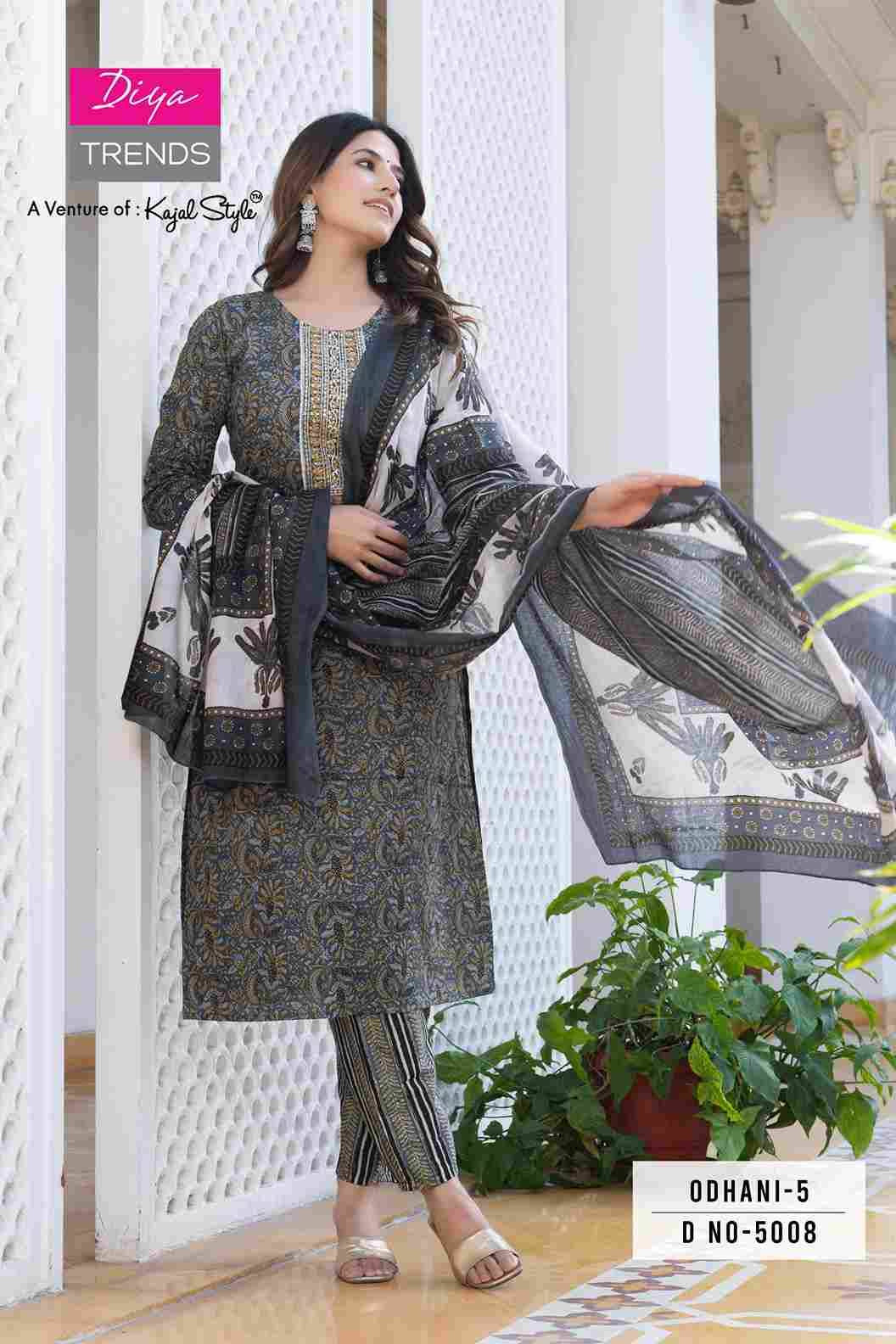 Odhani Vol-5 By Diya Trends 5001 To 5016 Series Beautiful Suits Colorful Stylish Fancy Casual Wear & Ethnic Wear Cotton Print Dresses At Wholesale Price