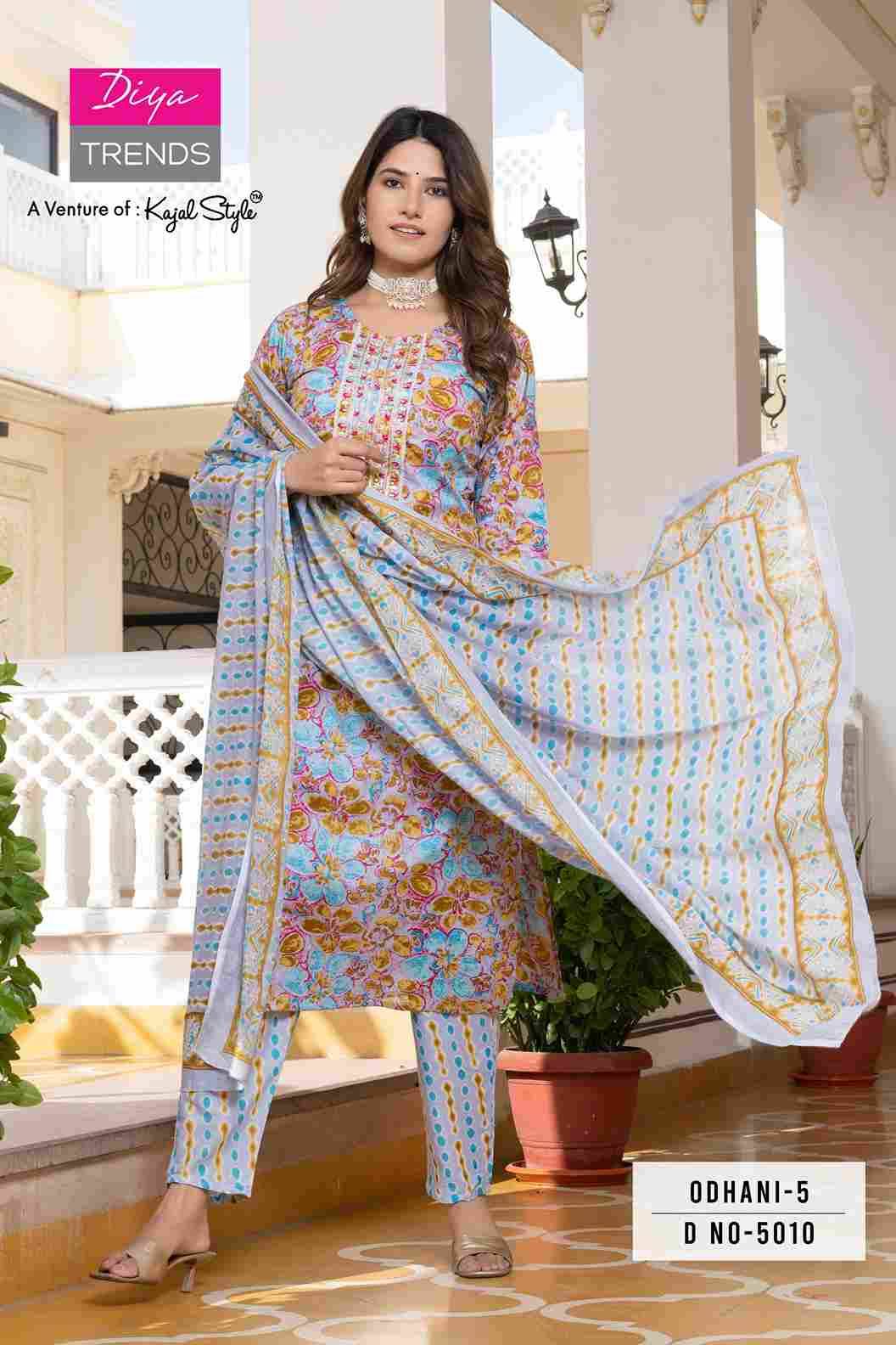 Odhani Vol-5 By Diya Trends 5001 To 5016 Series Beautiful Suits Colorful Stylish Fancy Casual Wear & Ethnic Wear Cotton Print Dresses At Wholesale Price