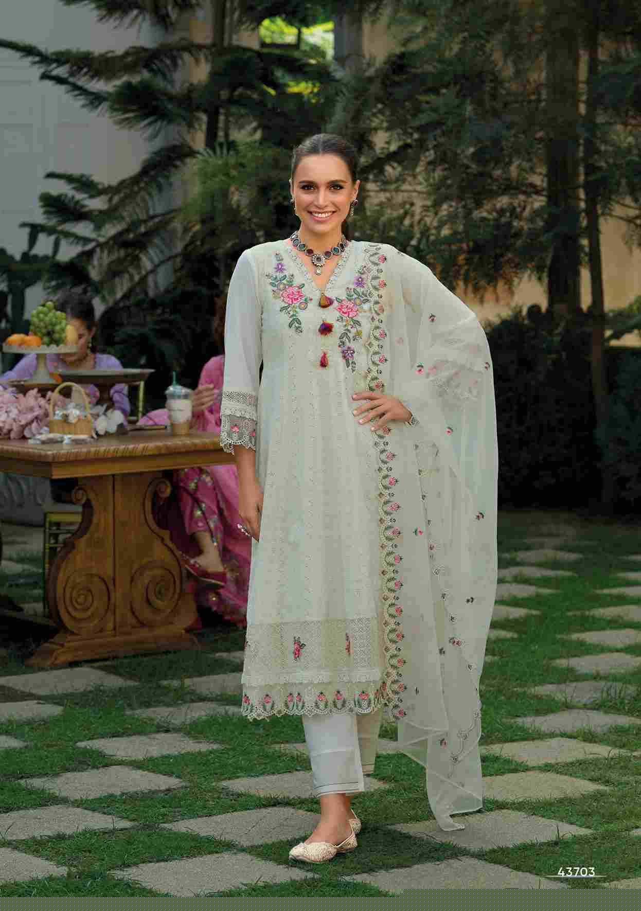 Nazm By Kailee 43701 To 43704 Series Beautiful Stylish Festive Suits Fancy Colorful Casual Wear & Ethnic Wear & Ready To Wear Pure Cotton Dresses At Wholesale Price