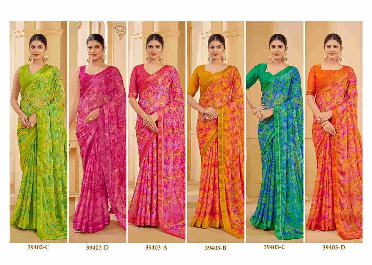 Simayaa Vol-27 By Ruchi Sarees 39401-A To 39403-D Series Indian Traditional Wear Collection Beautiful Stylish Fancy Colorful Party Wear & Occasional Wear Chiffon Sarees At Wholesale Price