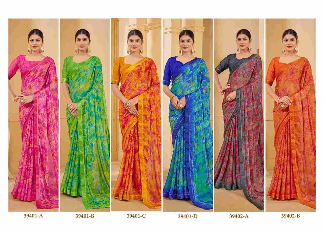 Simayaa Vol-27 By Ruchi Sarees 39401-A To 39403-D Series Indian Traditional Wear Collection Beautiful Stylish Fancy Colorful Party Wear & Occasional Wear Chiffon Sarees At Wholesale Price