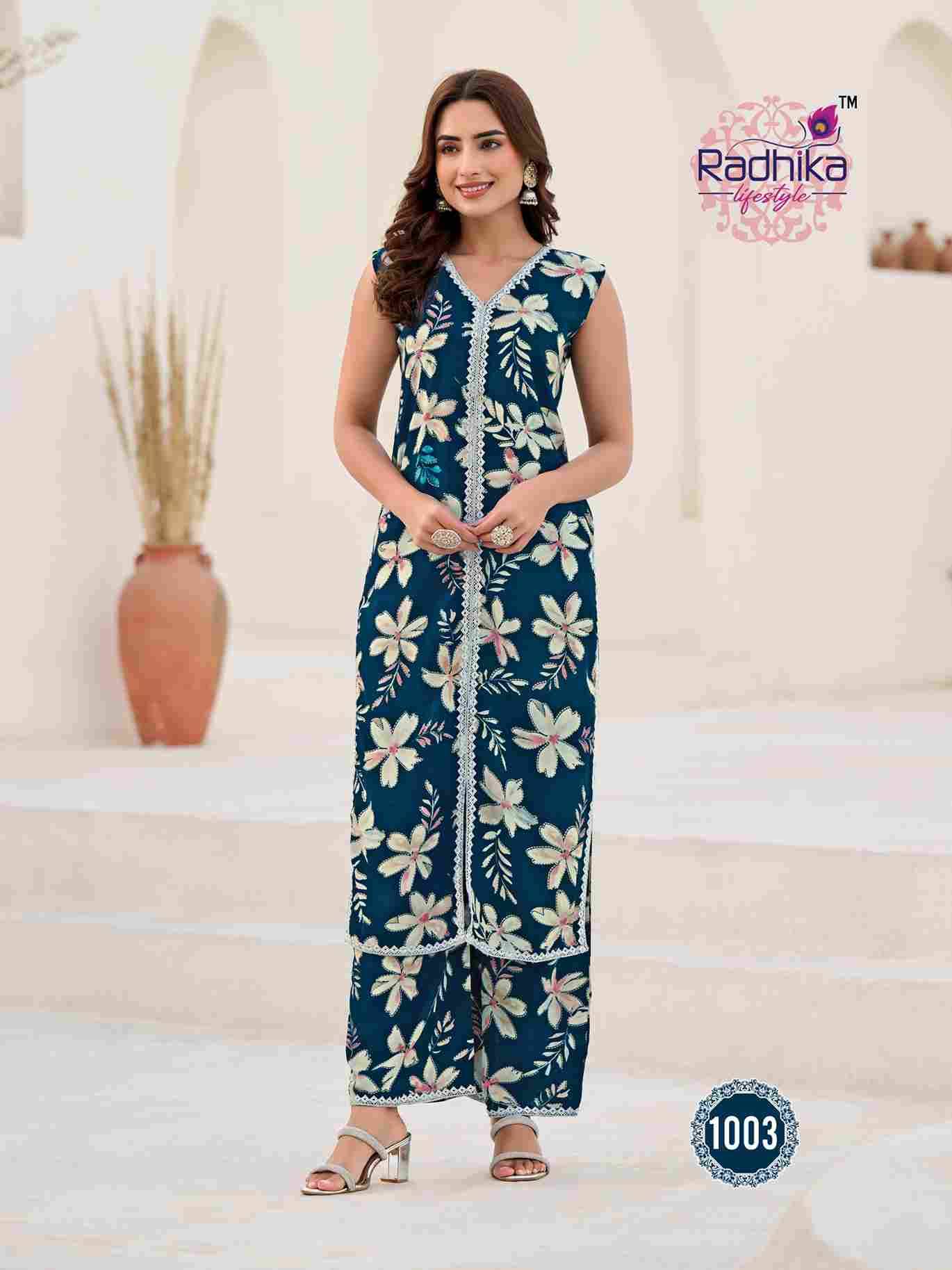 Evergreen Vol-1 By Radhika Lifestyle 1001 To 1008 Series Designer Pakistani Suits Collection Beautiful Stylish Fancy Colorful Party Wear & Occasional Wear Rayon Foil Kurtis With Bottom At Wholesale Price