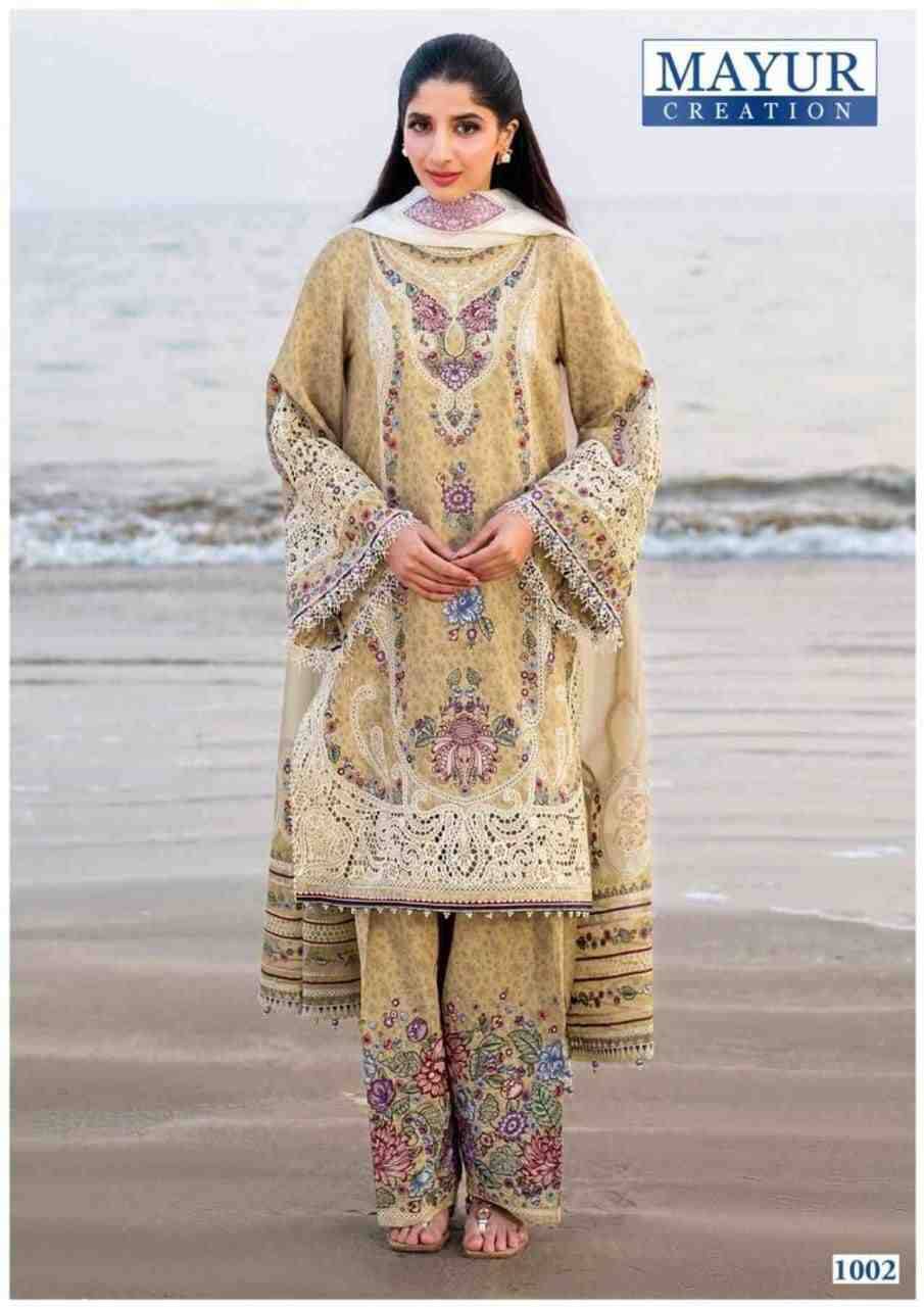 Khwahish Vol-1 By Mayur Creation 1001 To 1008 Series Beautiful Festive Suits Stylish Fancy Colorful Casual Wear & Ethnic Wear Lawn Cotton Print Dresses At Wholesale Price
