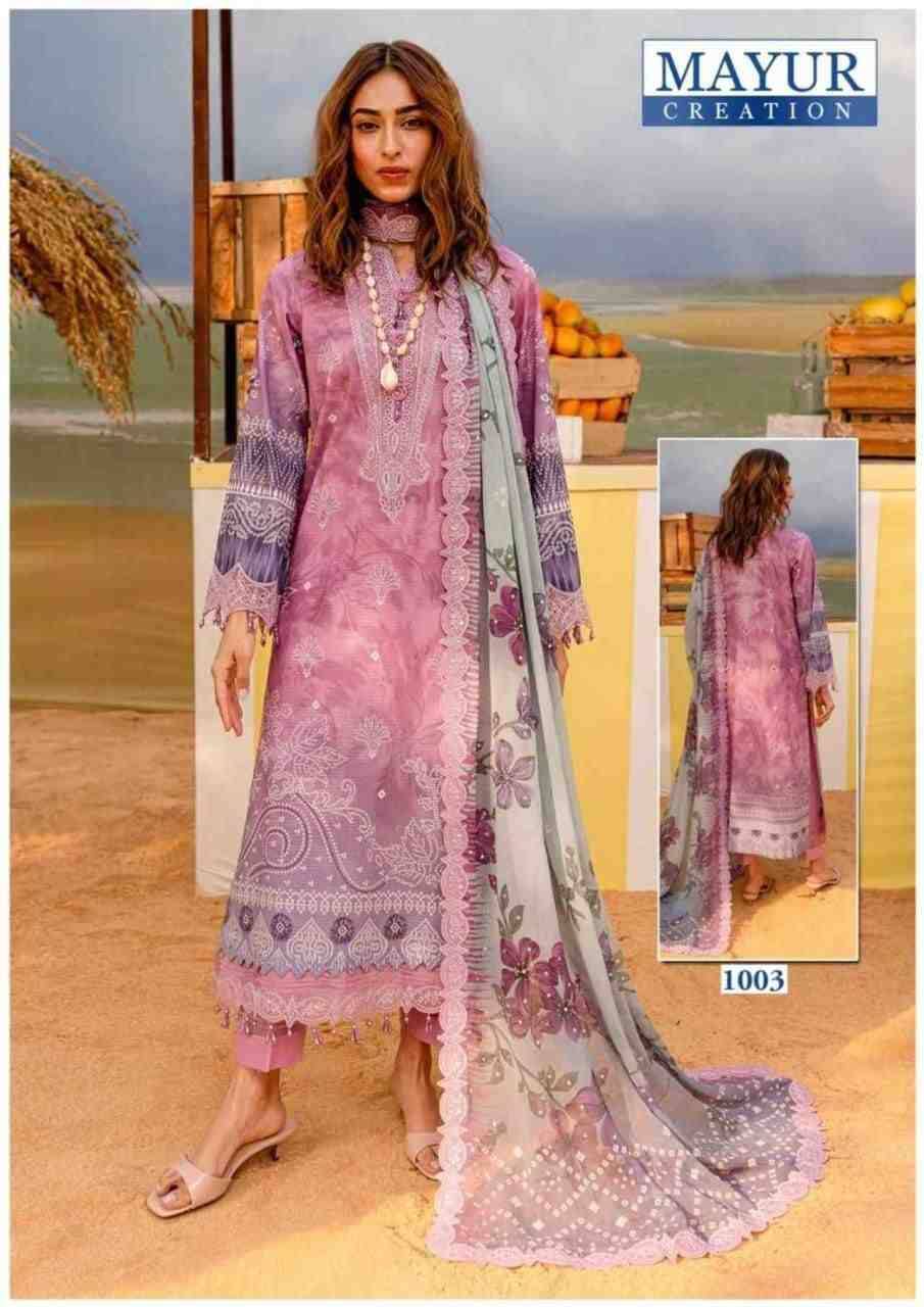 Khwahish Vol-1 By Mayur Creation 1001 To 1008 Series Beautiful Festive Suits Stylish Fancy Colorful Casual Wear & Ethnic Wear Lawn Cotton Print Dresses At Wholesale Price