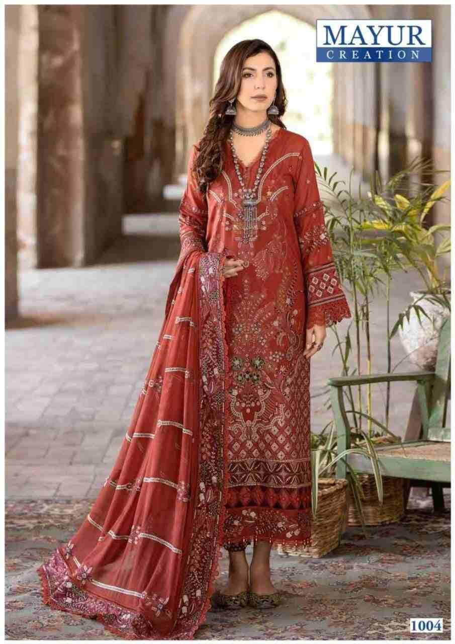 Khwahish Vol-1 By Mayur Creation 1001 To 1008 Series Beautiful Festive Suits Stylish Fancy Colorful Casual Wear & Ethnic Wear Lawn Cotton Print Dresses At Wholesale Price