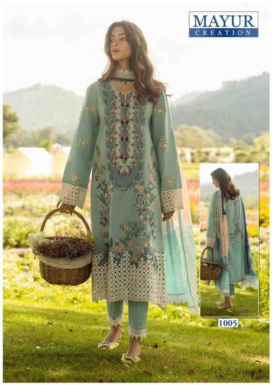 Khwahish Vol-1 By Mayur Creation 1001 To 1008 Series Beautiful Festive Suits Stylish Fancy Colorful Casual Wear & Ethnic Wear Lawn Cotton Print Dresses At Wholesale Price
