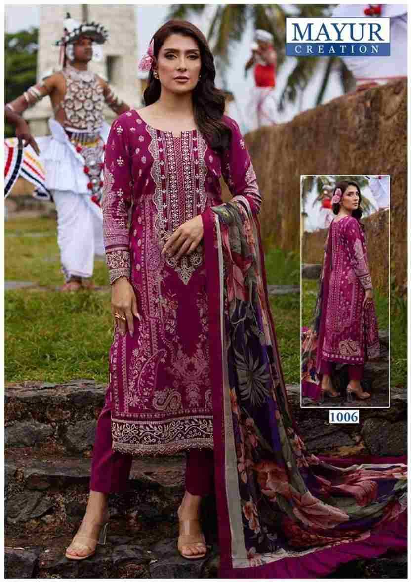 Khwahish Vol-1 By Mayur Creation 1001 To 1008 Series Beautiful Festive Suits Stylish Fancy Colorful Casual Wear & Ethnic Wear Lawn Cotton Print Dresses At Wholesale Price