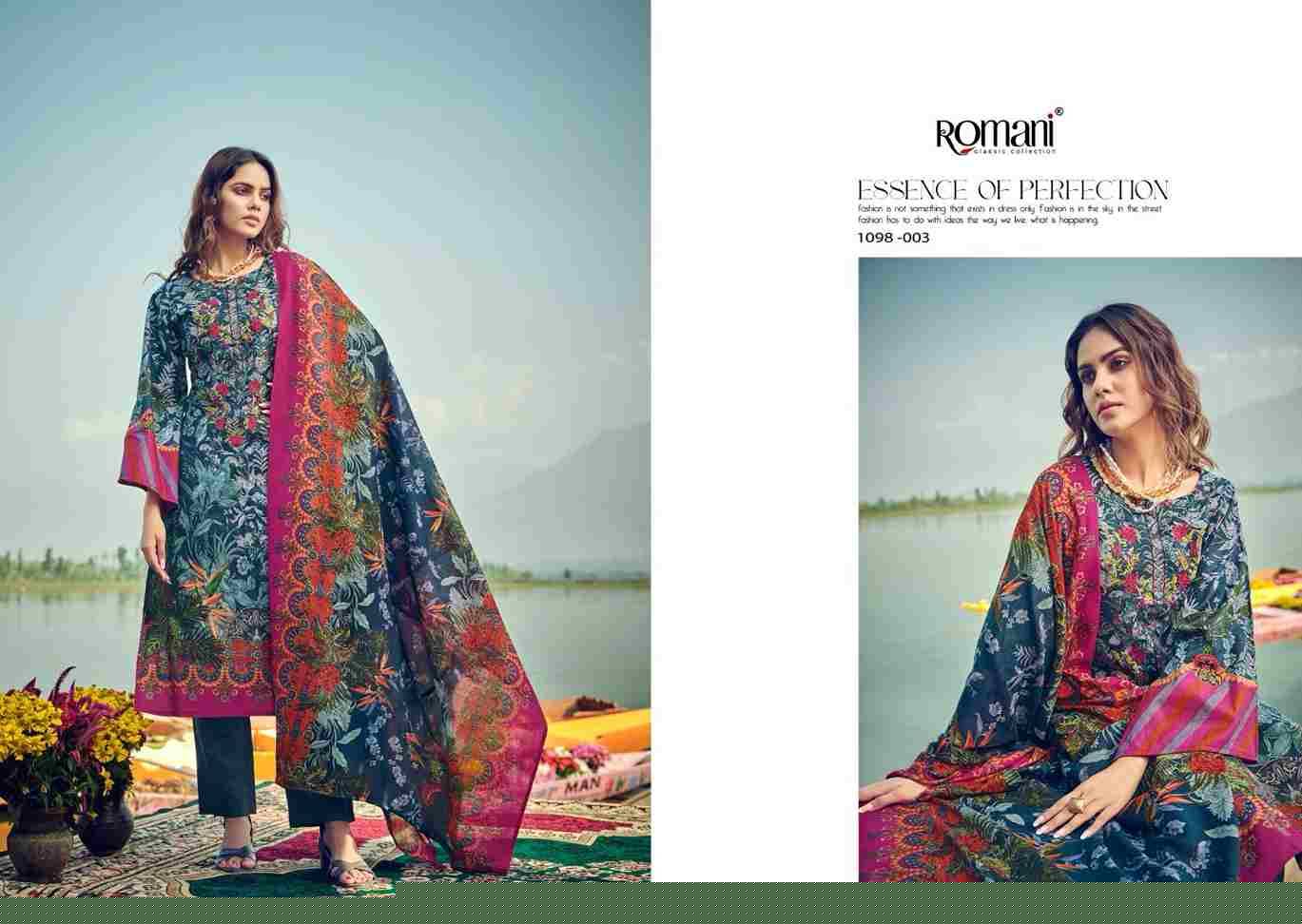 Aarzu Vol-15 By Romani 1098-001 To 1098-008 Series Beautiful Festive Suits Stylish Fancy Colorful Casual Wear & Ethnic Wear Soft Cotton Print Dresses At Wholesale Price