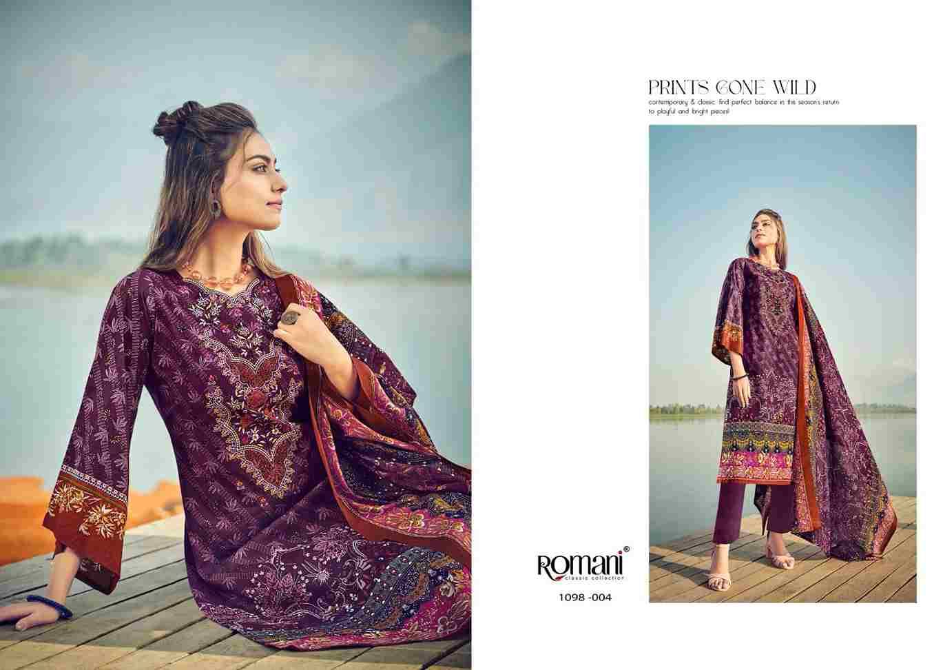 Aarzu Vol-15 By Romani 1098-001 To 1098-008 Series Beautiful Festive Suits Stylish Fancy Colorful Casual Wear & Ethnic Wear Soft Cotton Print Dresses At Wholesale Price