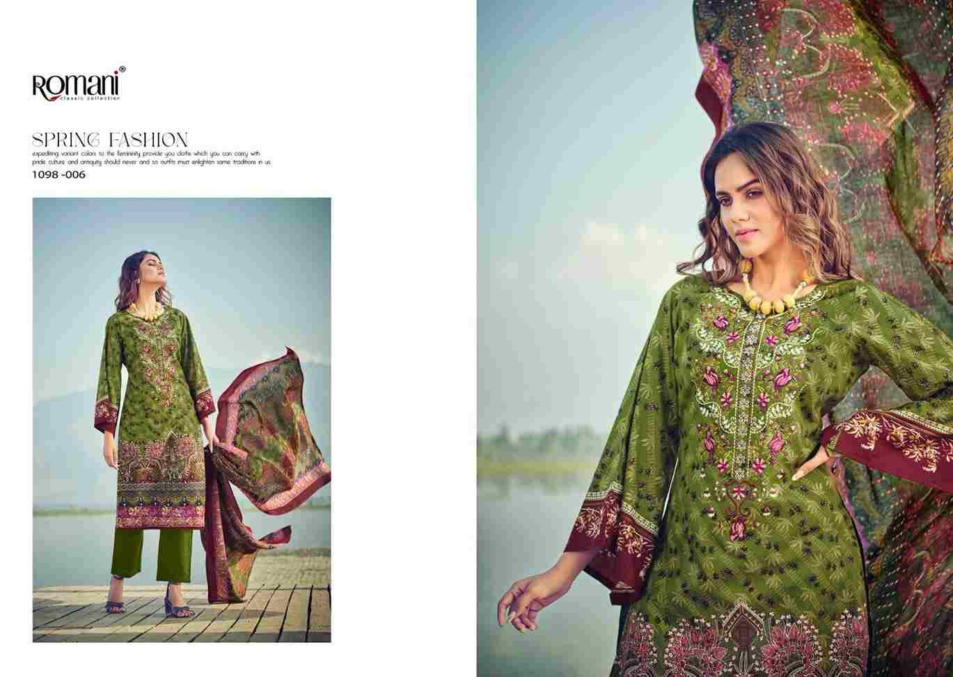 Aarzu Vol-15 By Romani 1098-001 To 1098-008 Series Beautiful Festive Suits Stylish Fancy Colorful Casual Wear & Ethnic Wear Soft Cotton Print Dresses At Wholesale Price