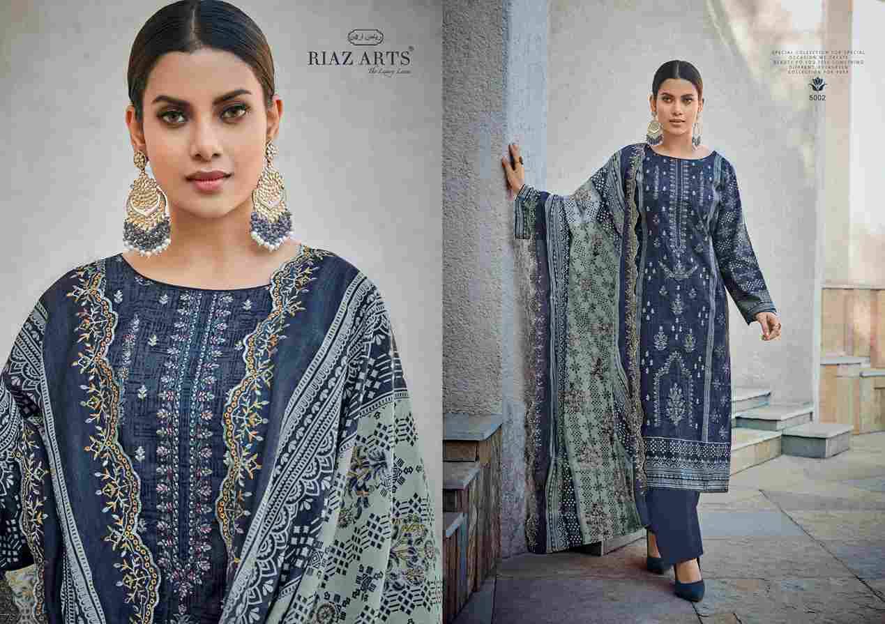 Bin Saeed Vol-5 By Riaz Arts 5001 To 5006 Series Beautiful Festive Suits Stylish Fancy Colorful Casual Wear & Ethnic Wear Pure Lawn Cotton Print Dresses At Wholesale Price