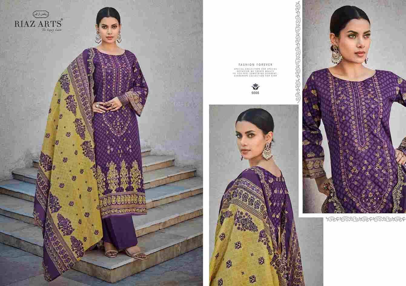 Bin Saeed Vol-5 By Riaz Arts 5001 To 5006 Series Beautiful Festive Suits Stylish Fancy Colorful Casual Wear & Ethnic Wear Pure Lawn Cotton Print Dresses At Wholesale Price
