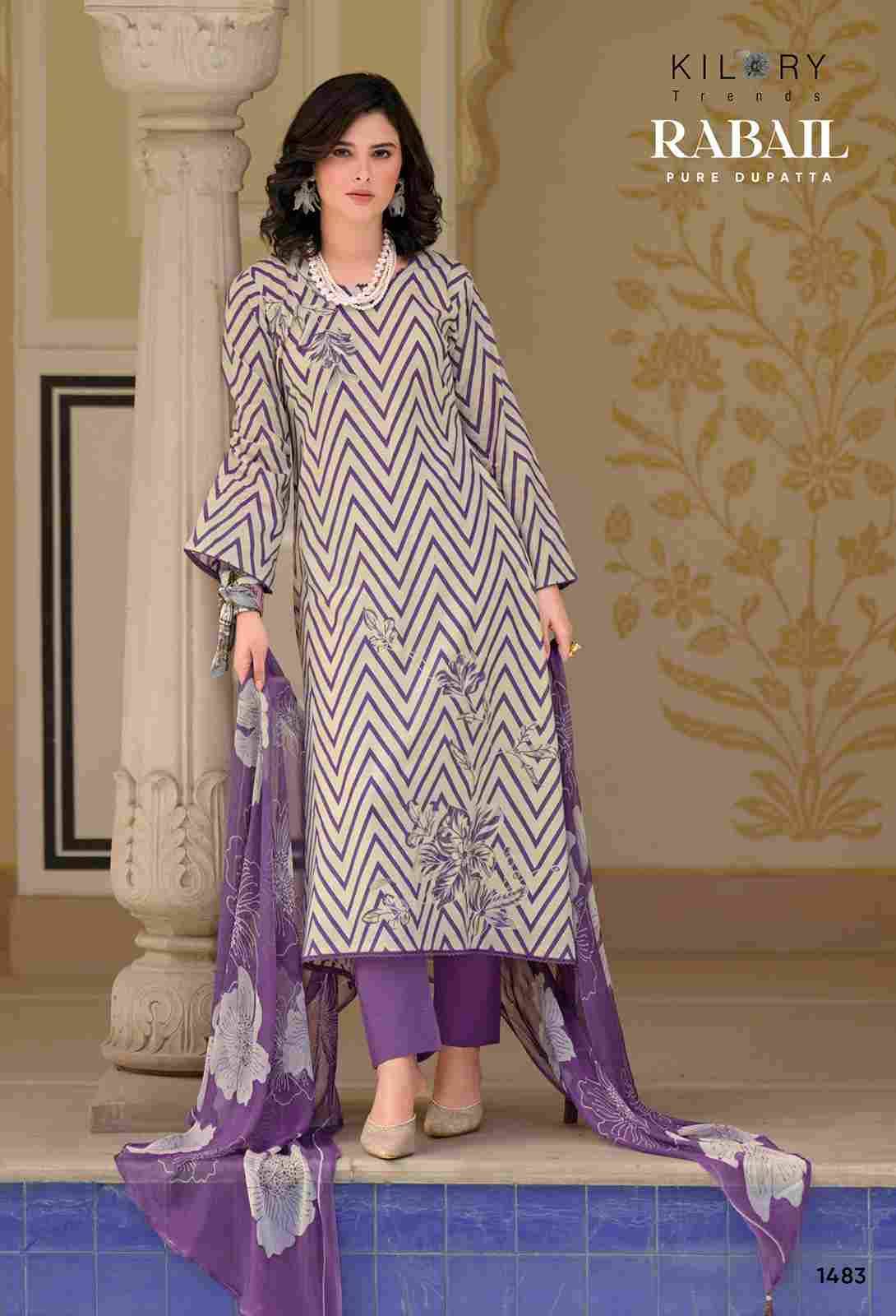 Rabail By Kilory 1481 To 1484 Series Beautiful Suits Colorful Stylish Fancy Casual Wear & Ethnic Wear Pure Lawn Cotton Dresses At Wholesale Price