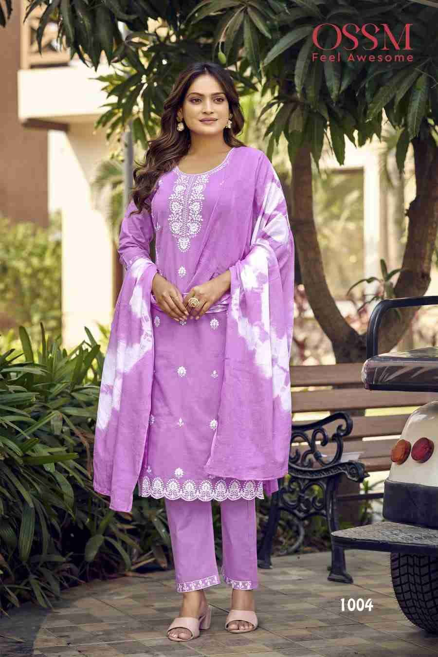 Mantra By Ossm 1001 To 1006 Series Beautiful Stylish Festive Suits Fancy Colorful Casual Wear & Ethnic Wear & Ready To Wear Pure Cotton Dresses At Wholesale Price