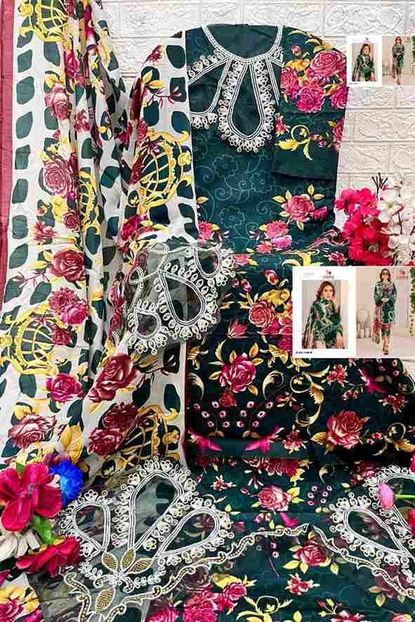 Aasha 1146 Colours By Aasha Designer 1146-A To 1146-C Series Pakistani Suits Beautiful Fancy Colorful Stylish Party Wear & Occasional Wear Pure Cotton Embroidery Dresses At Wholesale Price