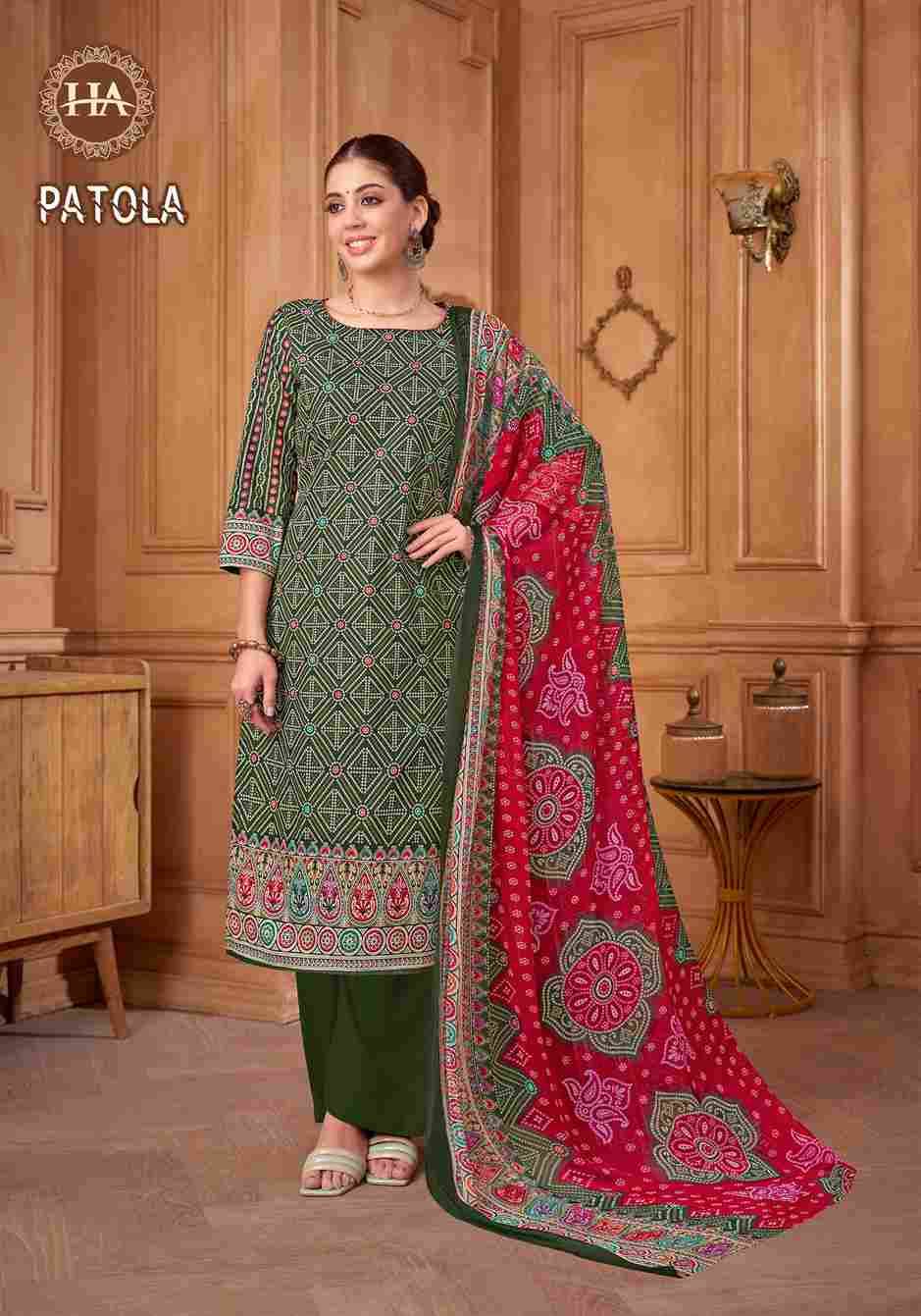 Patola By Harshit Fashion Hub 1906-001 To 1906-008 Series Beautiful Festive Suits Stylish Fancy Colorful Casual Wear & Ethnic Wear Pure Cambric Cotton Dresses At Wholesale Price