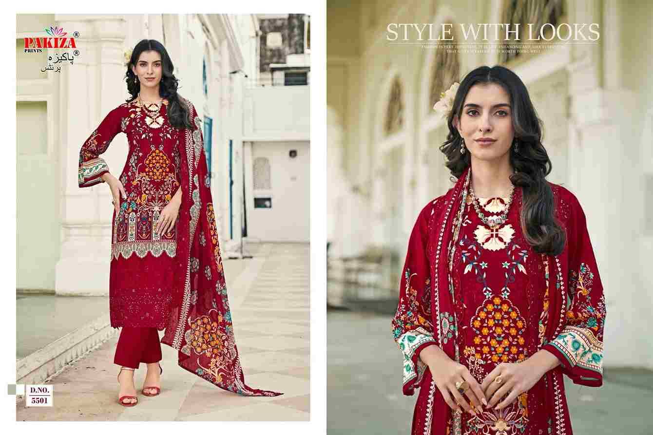 Himsa Vol-55 By Pakiza Prints 5501 To 5510 Series Beautiful Festive Suits Stylish Fancy Colorful Party Wear & Occasional Wear Lawn Cotton Dresses At Wholesale Price