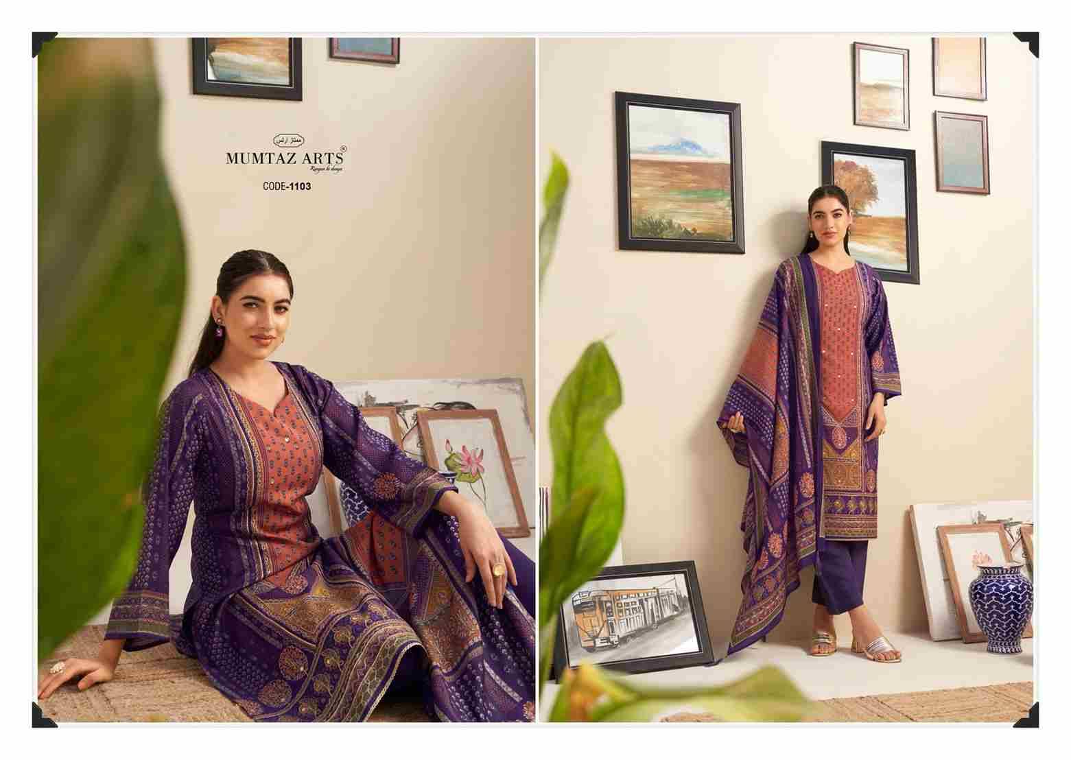 Nayaab Vol-7 By Mumtaz Arts 1101 To 1106 Series Beautiful Festive Suits Colorful Stylish Fancy Casual Wear & Ethnic Wear Pure Muslin Print Dresses At Wholesale Price