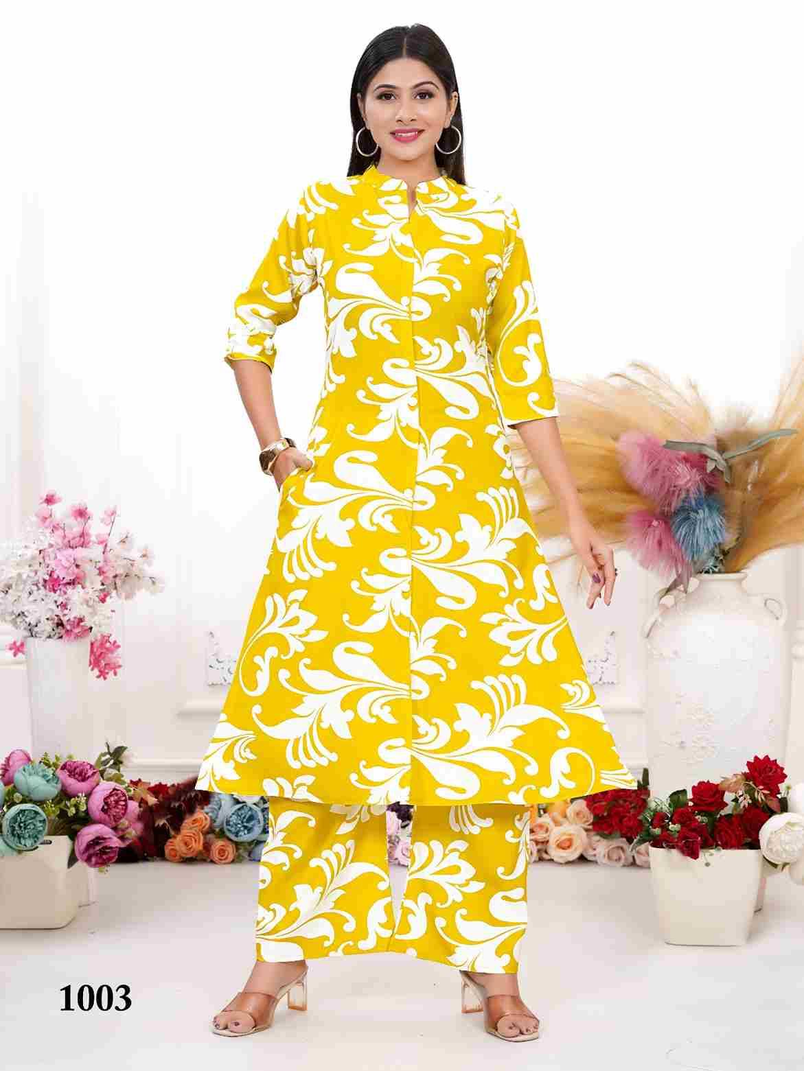 Dulhari Vol-2 By Padmavati Textiles 1001 To 1008 Series Designer Pakistani Suits Collection Beautiful Stylish Fancy Colorful Party Wear & Occasional Wear Rayon Print Kurtis With Bottom At Wholesale Price