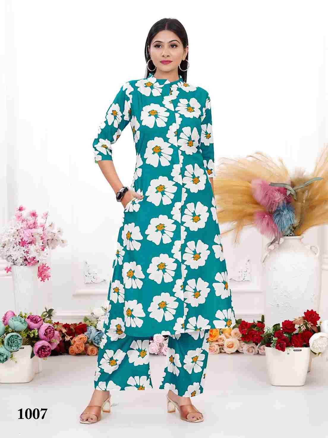 Dulhari Vol-2 By Padmavati Textiles 1001 To 1008 Series Designer Pakistani Suits Collection Beautiful Stylish Fancy Colorful Party Wear & Occasional Wear Rayon Print Kurtis With Bottom At Wholesale Price