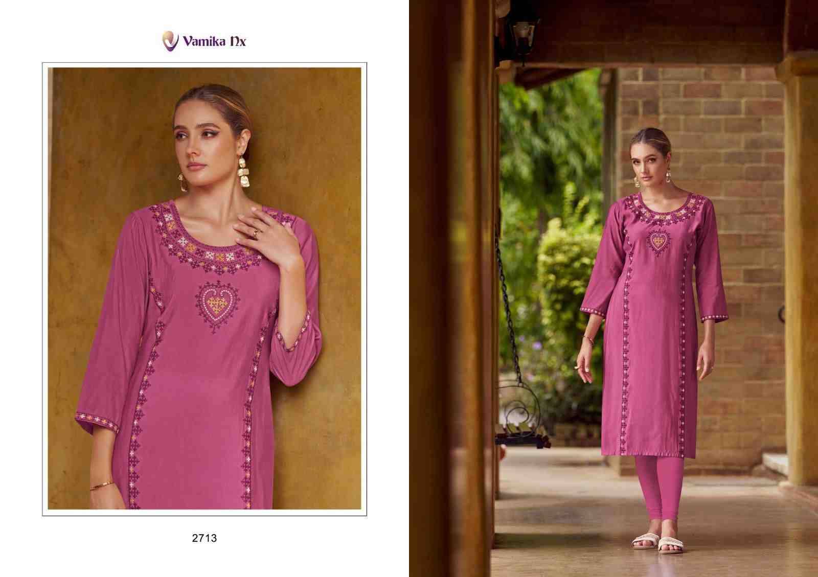 Melody By Vamika 2709 To 2714 Series Designer Festive Collection Beautiful Stylish Fancy Colorful Party Wear & Occasional Wear Chanderi Kurtis With Bottom At Wholesale Price