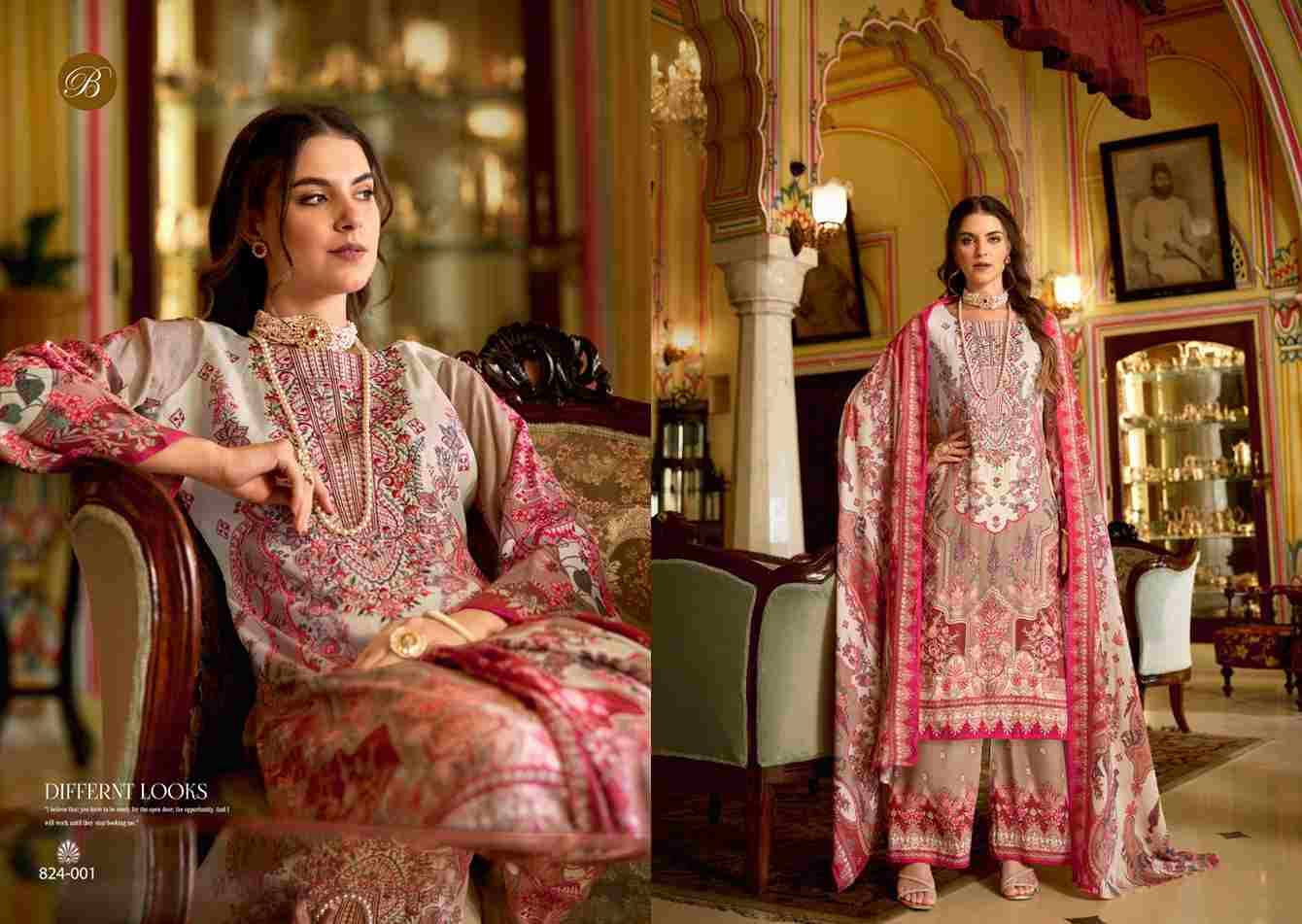 Dilshad Vol-4 By Belliza 824-001 To 824-008 Series Beautiful Festive Suits Stylish Fancy Colorful Casual Wear & Ethnic Wear Pure Viscose Rayon Print Dresses At Wholesale Price