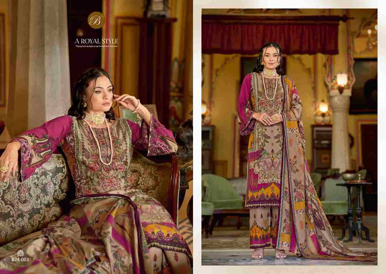 Dilshad Vol-4 By Belliza 824-001 To 824-008 Series Beautiful Festive Suits Stylish Fancy Colorful Casual Wear & Ethnic Wear Pure Viscose Rayon Print Dresses At Wholesale Price