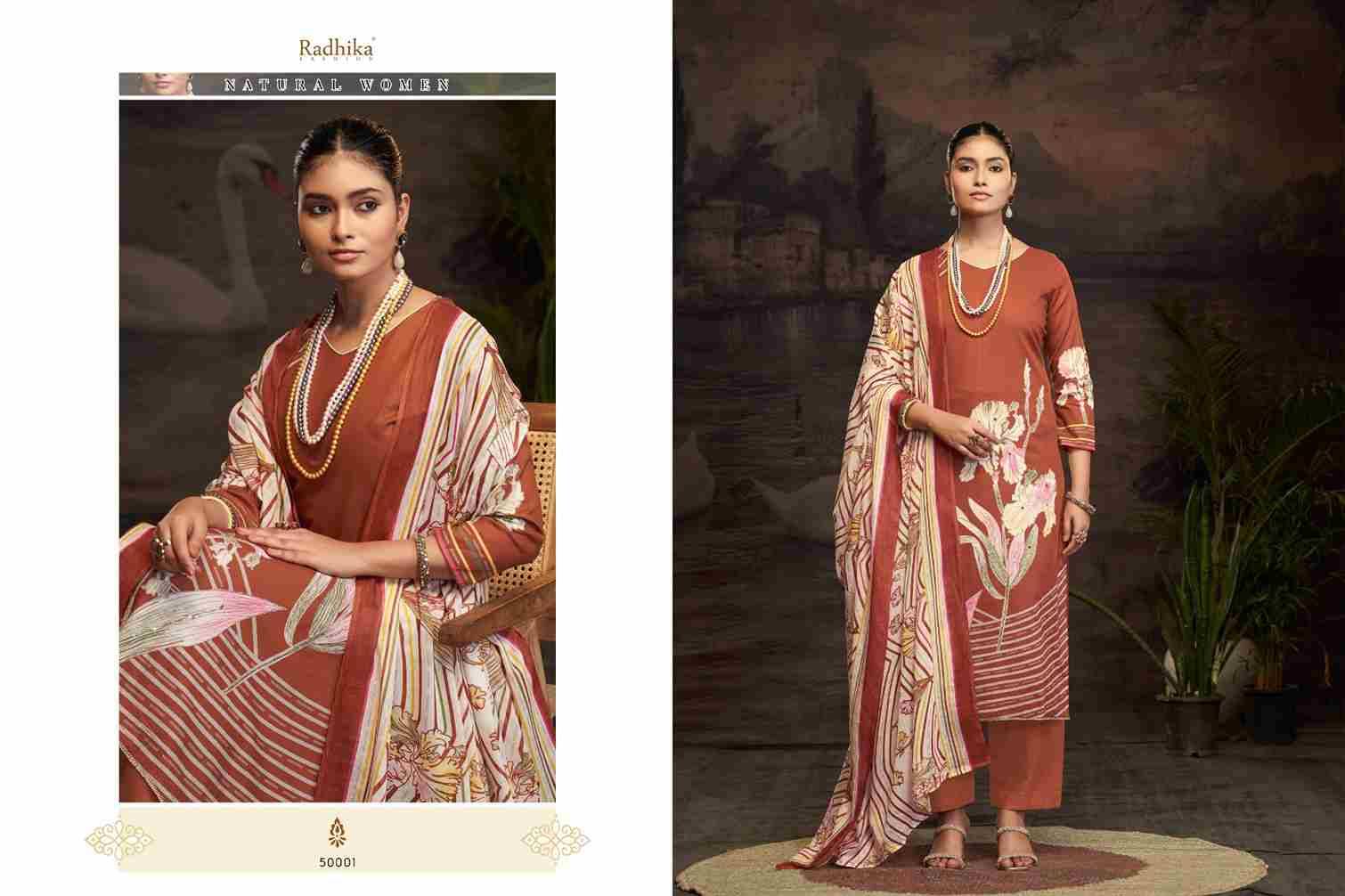 Roshni By Azara 50001 To 50004 Series Beautiful Festive Suits Stylish Fancy Colorful Casual Wear & Ethnic Wear Pure Lawn Cotton Dresses At Wholesale Price
