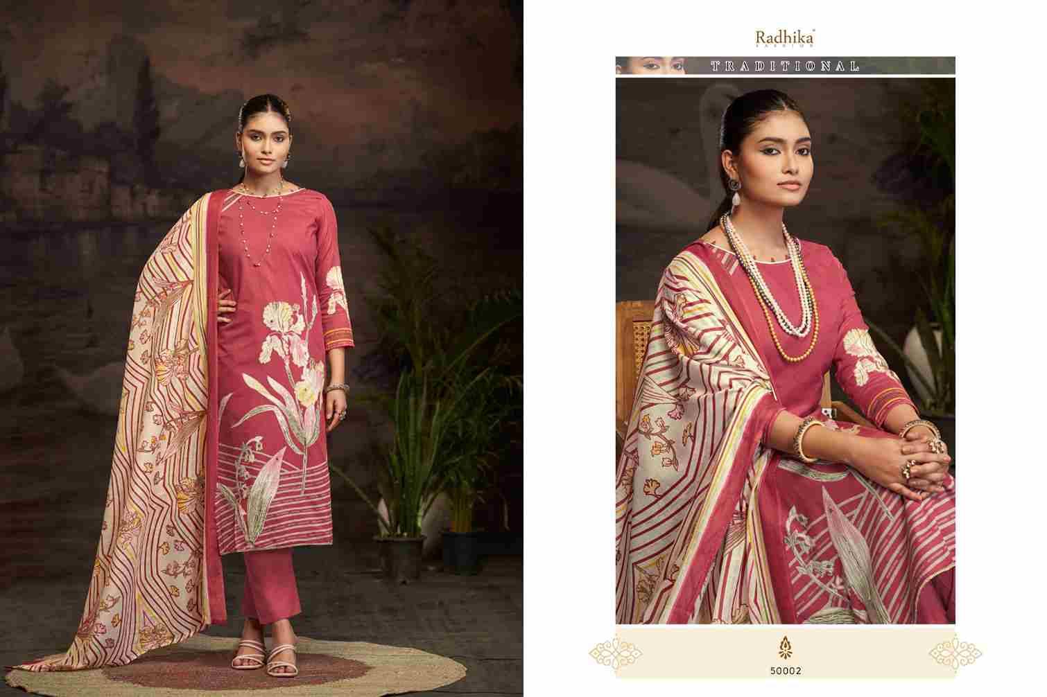 Roshni By Azara 50001 To 50004 Series Beautiful Festive Suits Stylish Fancy Colorful Casual Wear & Ethnic Wear Pure Lawn Cotton Dresses At Wholesale Price