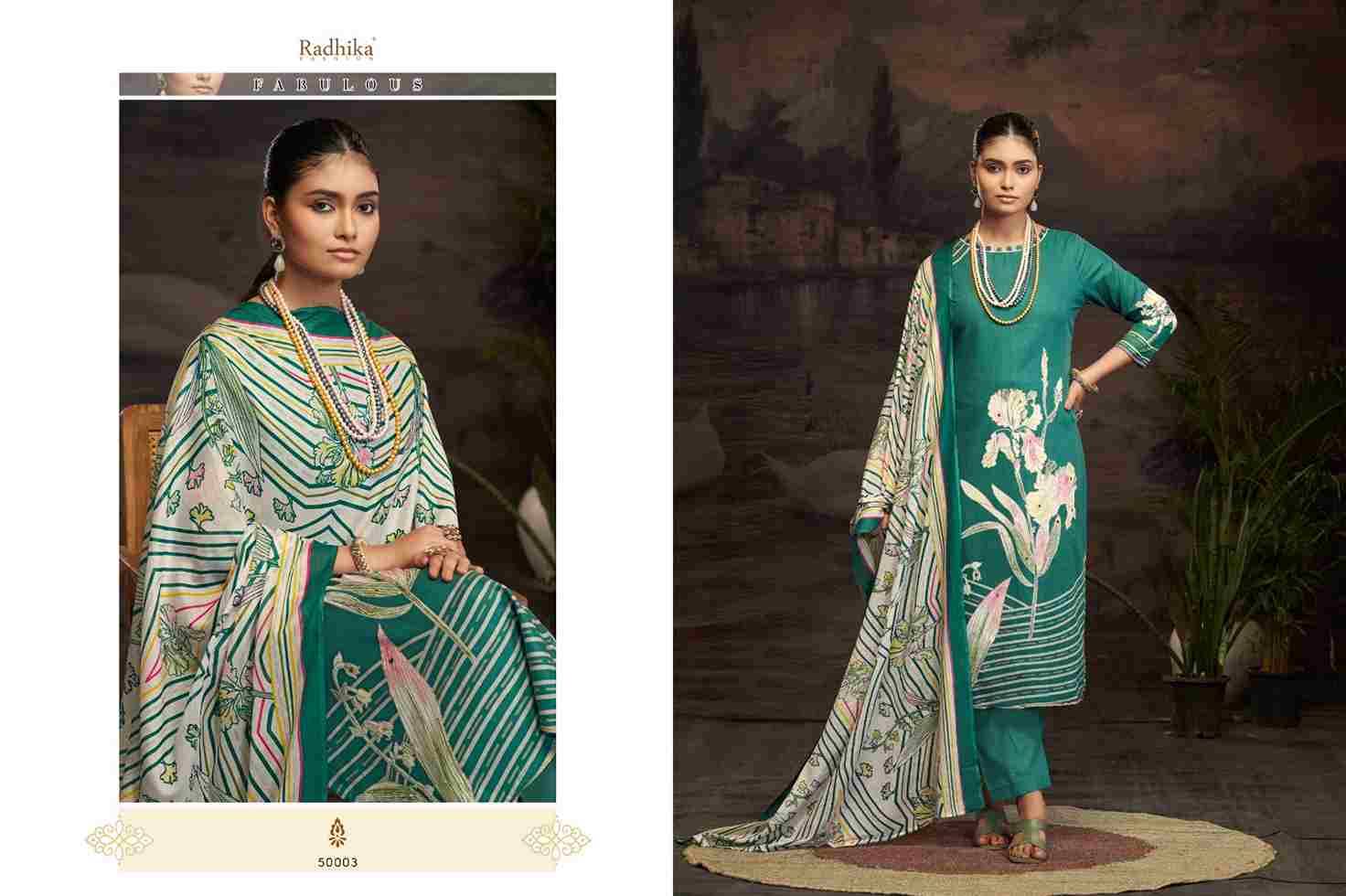 Roshni By Azara 50001 To 50004 Series Beautiful Festive Suits Stylish Fancy Colorful Casual Wear & Ethnic Wear Pure Lawn Cotton Dresses At Wholesale Price