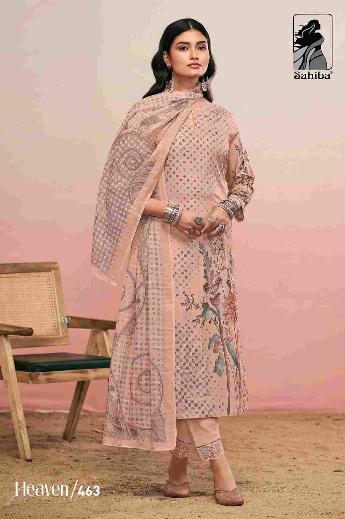 Heaven By Sahiba Fabrics Beautiful Festive Suits Colorful Stylish Fancy Casual Wear & Ethnic Wear Pure Lawn Cotton Dresses At Wholesale Price