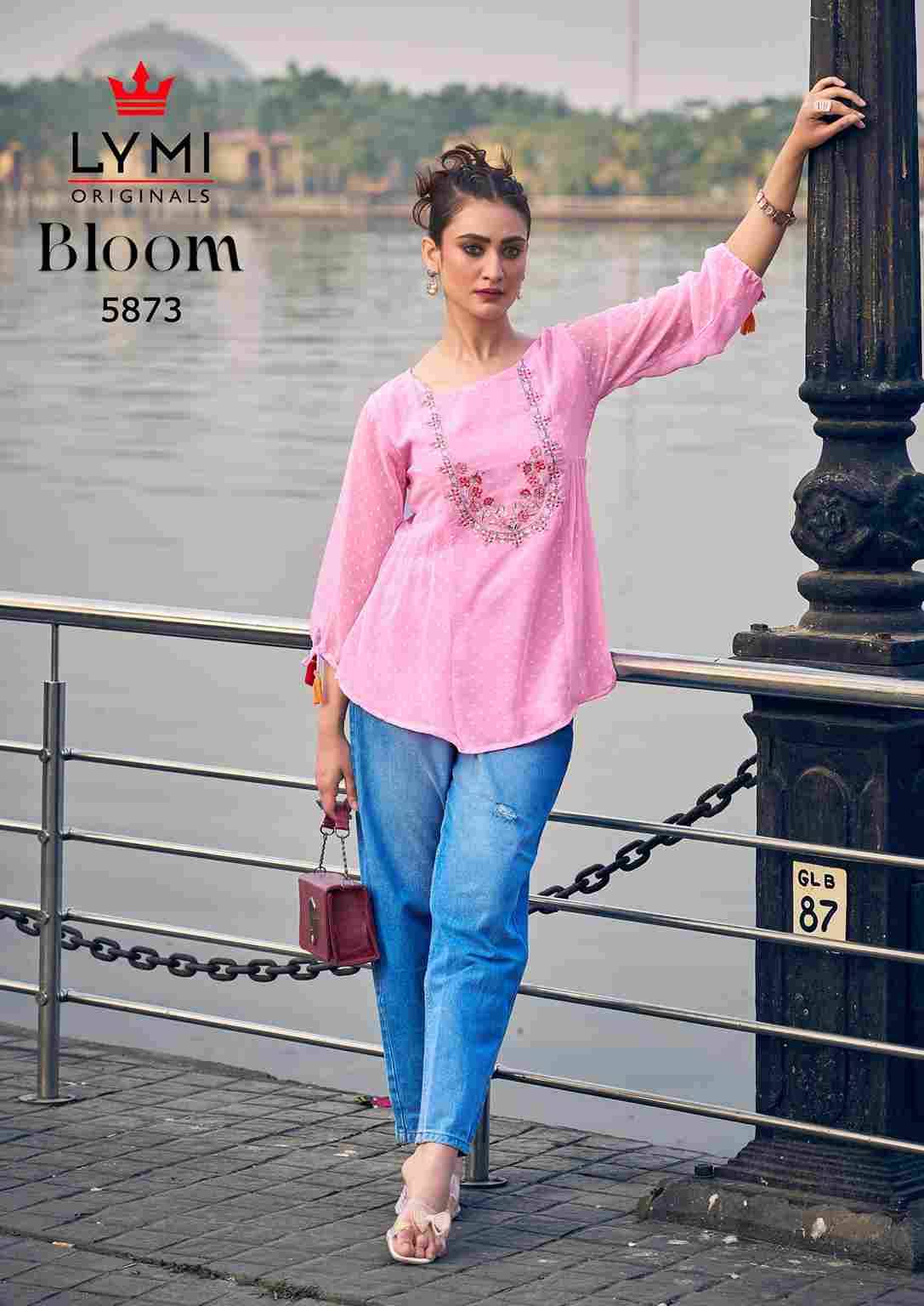 Bloom By Lymi Originals 5871 To 5876 Series Designer Stylish Fancy Colorful Beautiful Party Wear & Ethnic Wear Collection Georgette Tops At Wholesale Price