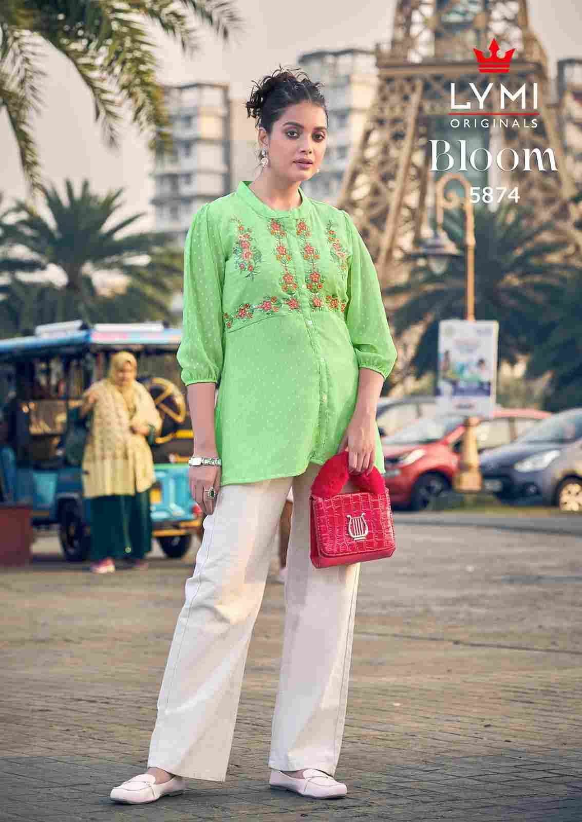 Bloom By Lymi Originals 5871 To 5876 Series Designer Stylish Fancy Colorful Beautiful Party Wear & Ethnic Wear Collection Georgette Tops At Wholesale Price