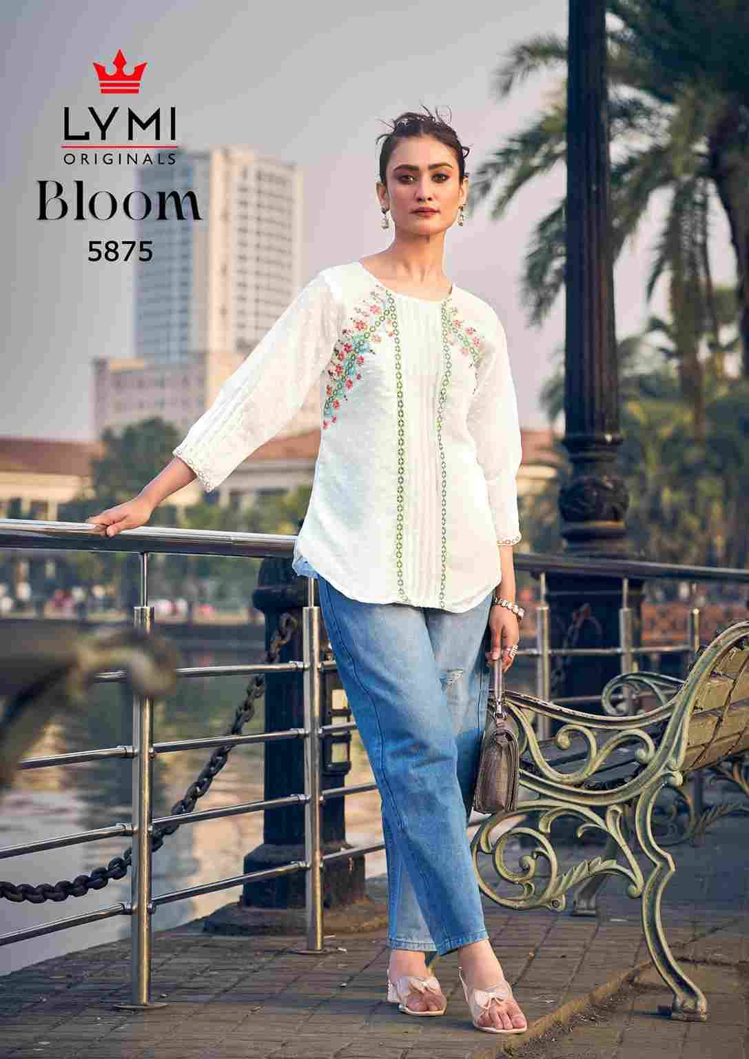 Bloom By Lymi Originals 5871 To 5876 Series Designer Stylish Fancy Colorful Beautiful Party Wear & Ethnic Wear Collection Georgette Tops At Wholesale Price