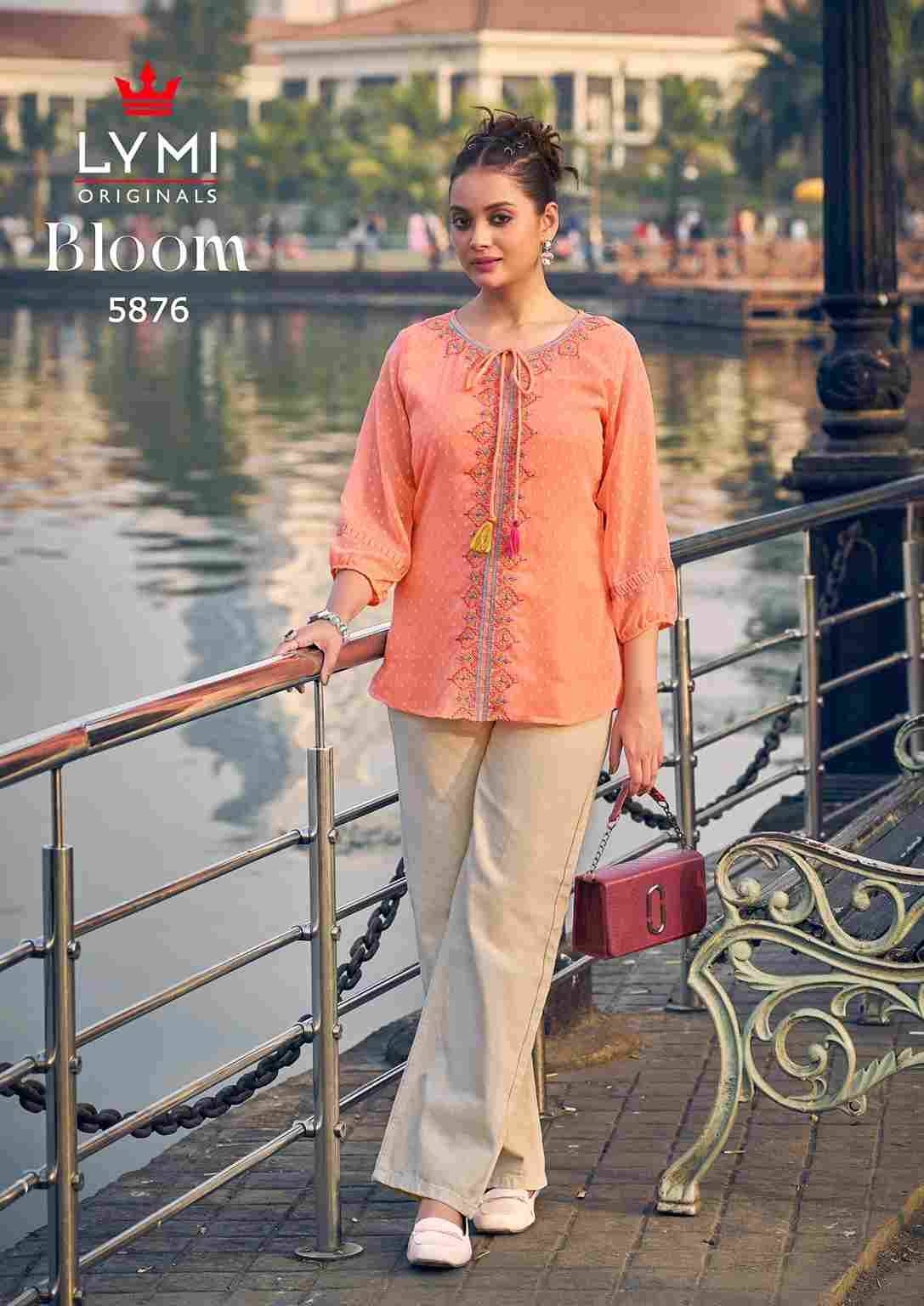 Bloom By Lymi Originals 5871 To 5876 Series Designer Stylish Fancy Colorful Beautiful Party Wear & Ethnic Wear Collection Georgette Tops At Wholesale Price