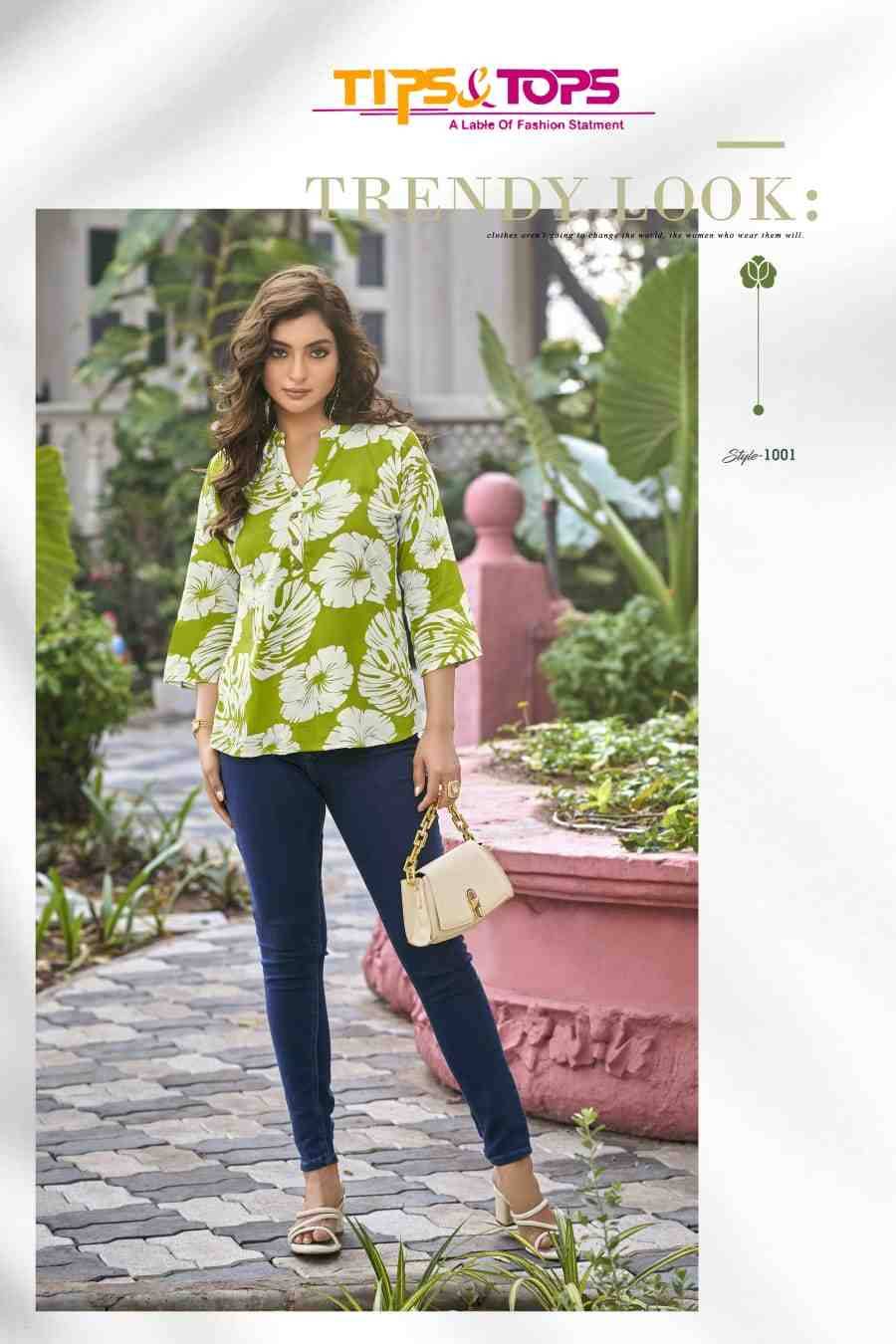 Baby Vol-6 By Tips And Tops 1001 To 1009 Series Designer Stylish Fancy Colorful Beautiful Party Wear & Ethnic Wear Collection Rayon Tops At Wholesale Price