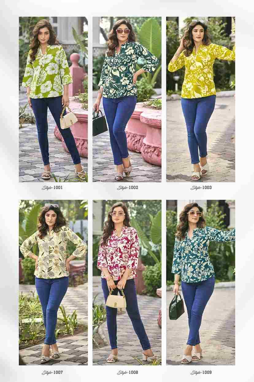Baby Vol-6 By Tips And Tops 1001 To 1009 Series Designer Stylish Fancy Colorful Beautiful Party Wear & Ethnic Wear Collection Rayon Tops At Wholesale Price